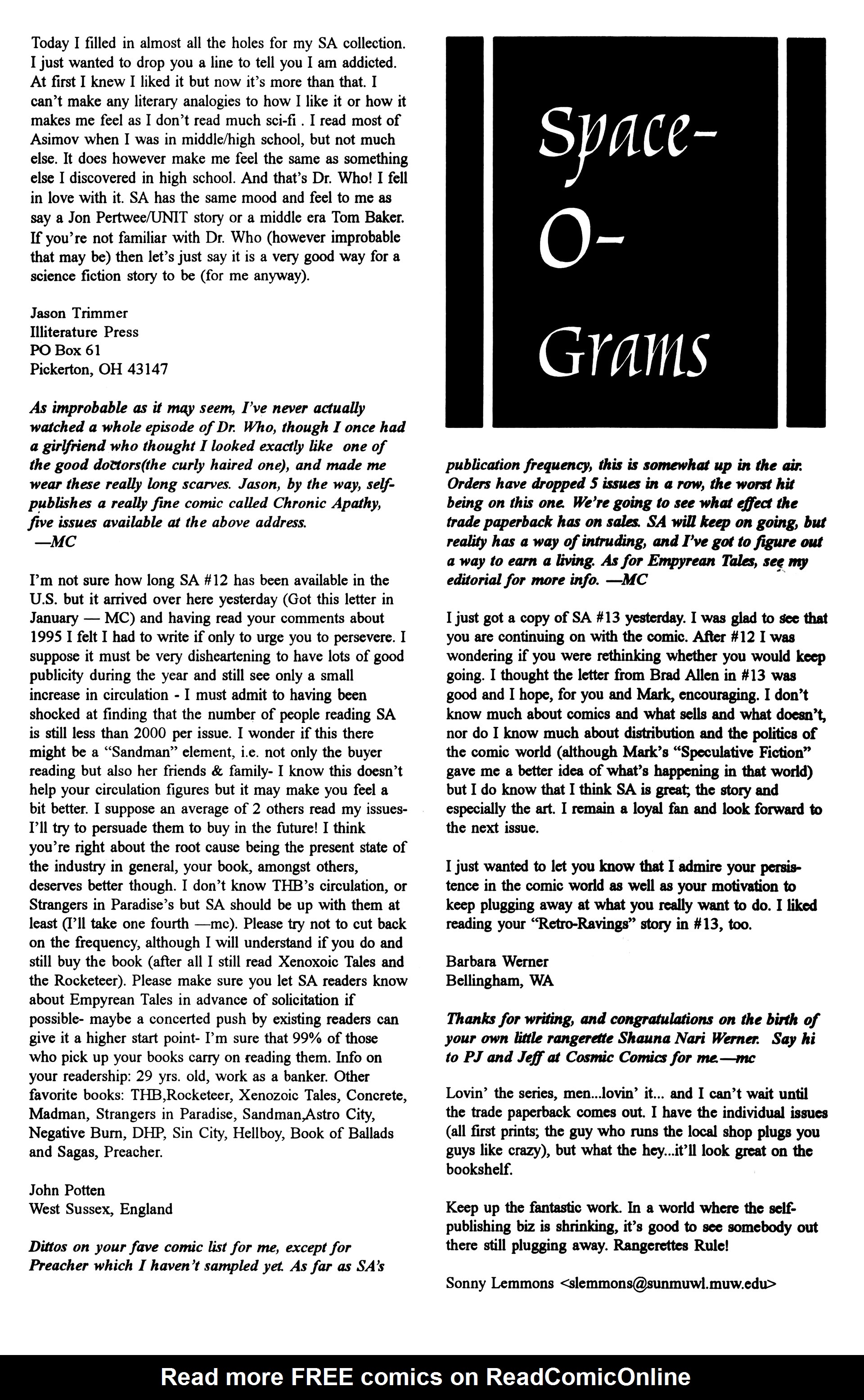 Read online Strange Attractors (1993) comic -  Issue #14 - 24