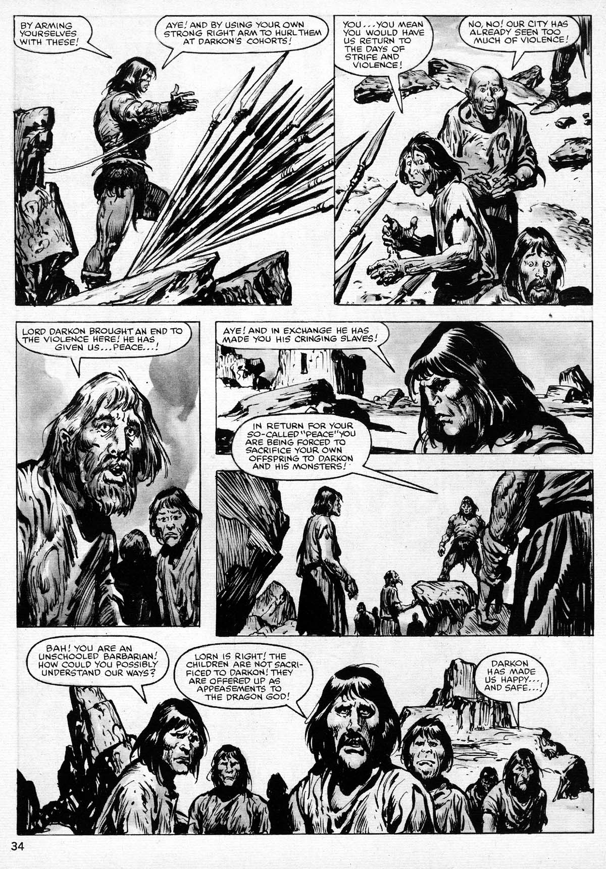 Read online The Savage Sword Of Conan comic -  Issue #77 - 34