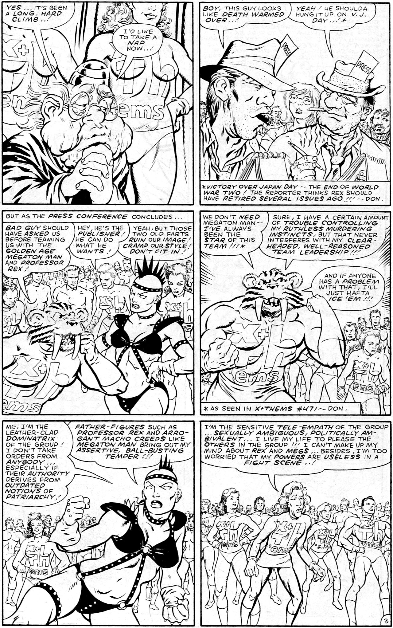 Read online Megaton Man Meets The Uncatergorizable X-Them comic -  Issue # Full - 5