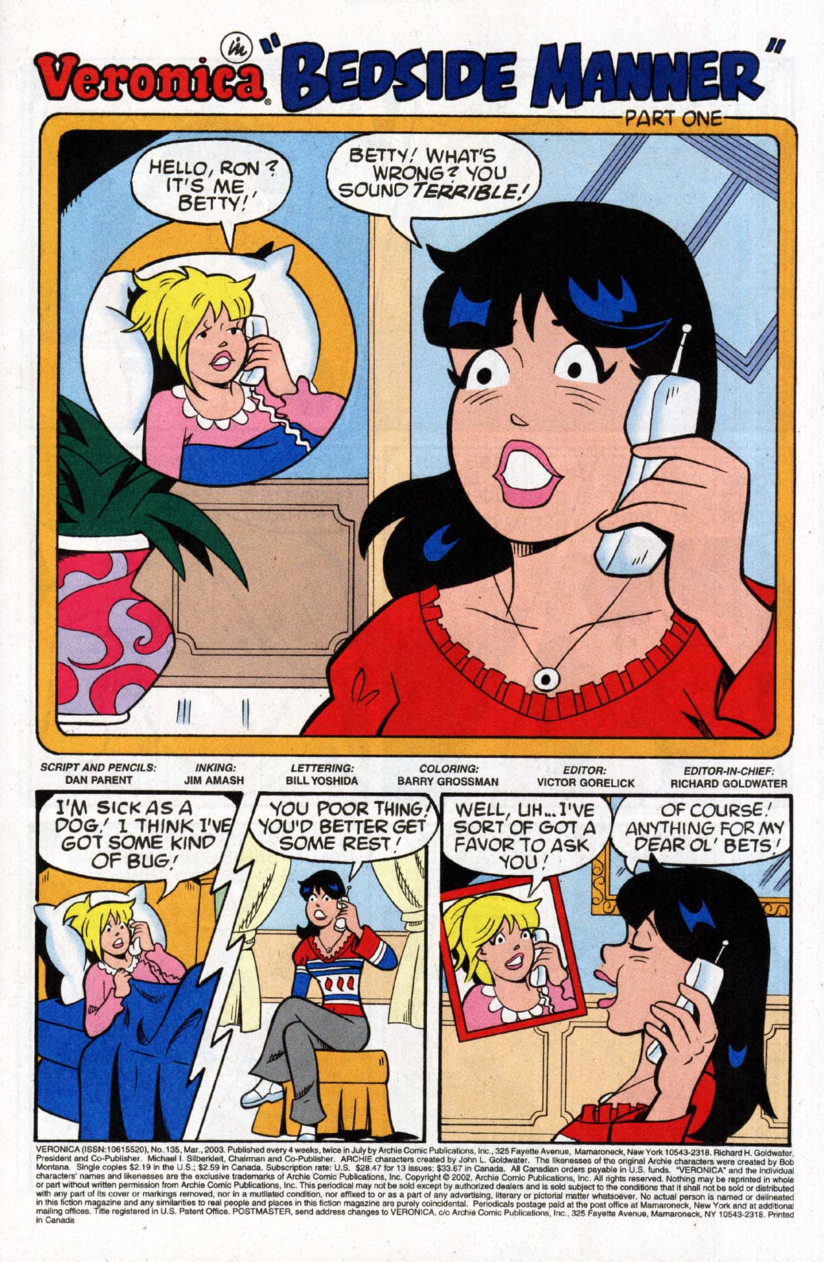 Read online Veronica comic -  Issue #135 - 2