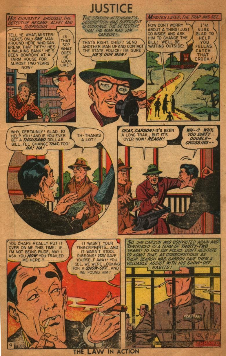 Read online Justice Comics (1948) comic -  Issue #6 - 11