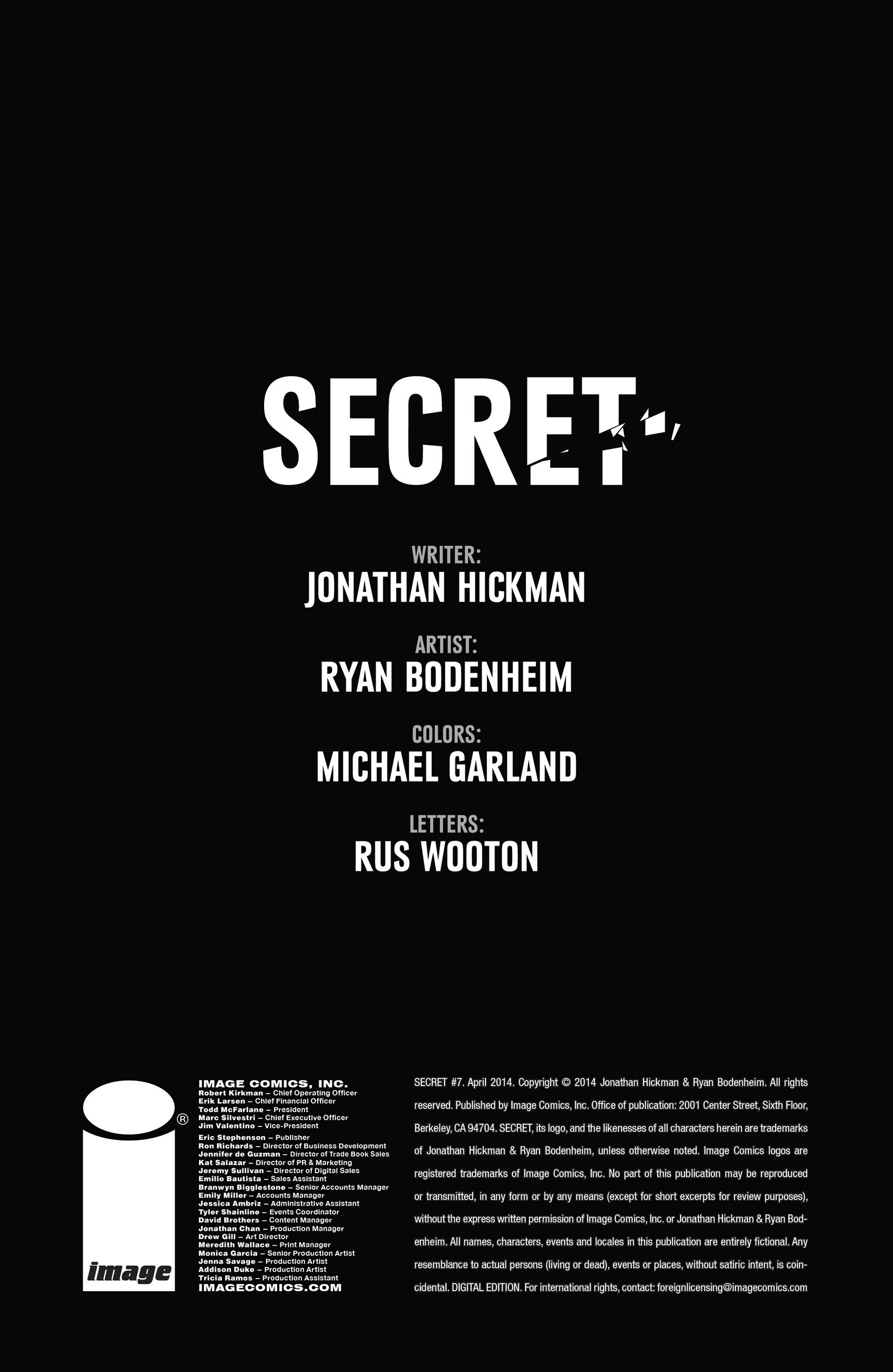 Read online Secret comic -  Issue #7 - 2