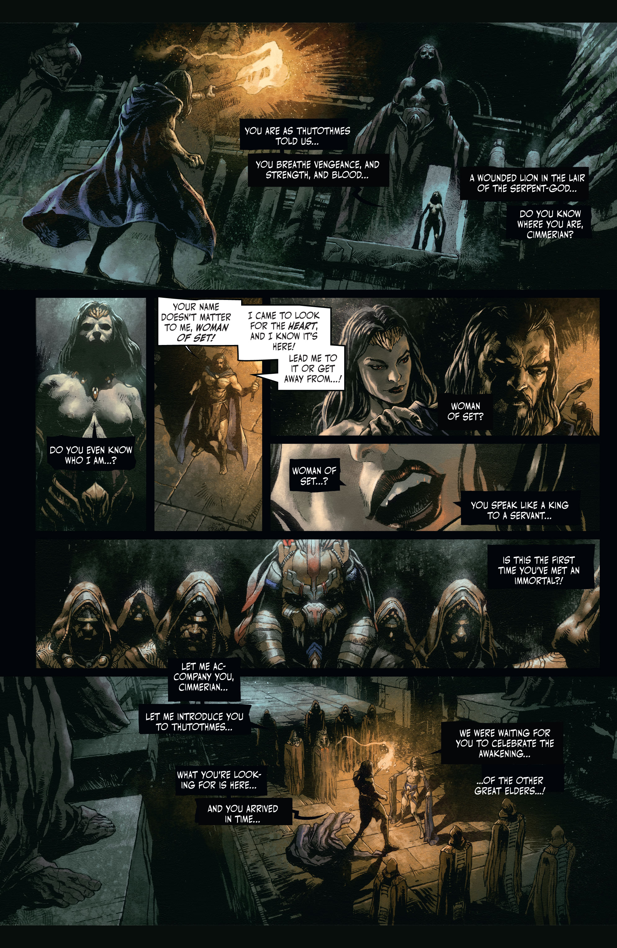 Read online The Cimmerian: Hour of the Dragon comic -  Issue #4 - 5
