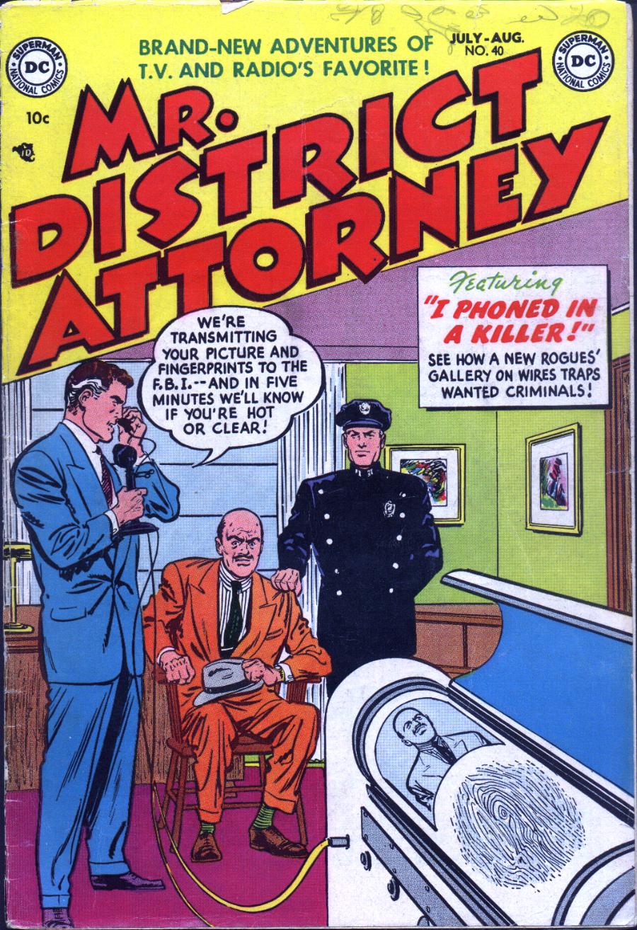 Read online Mr. District Attorney comic -  Issue #40 - 1