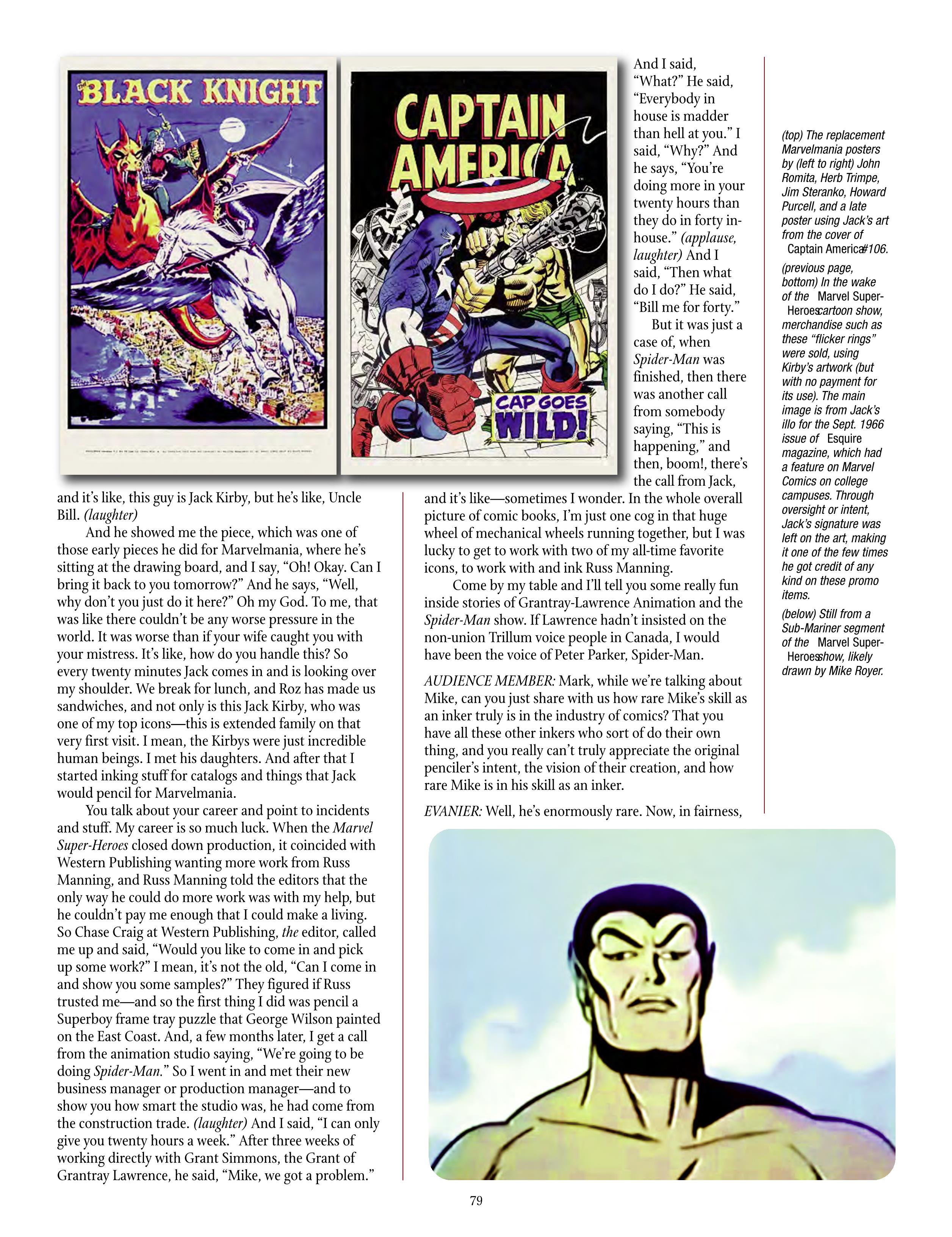 Read online The Jack Kirby Collector comic -  Issue #71 - 81