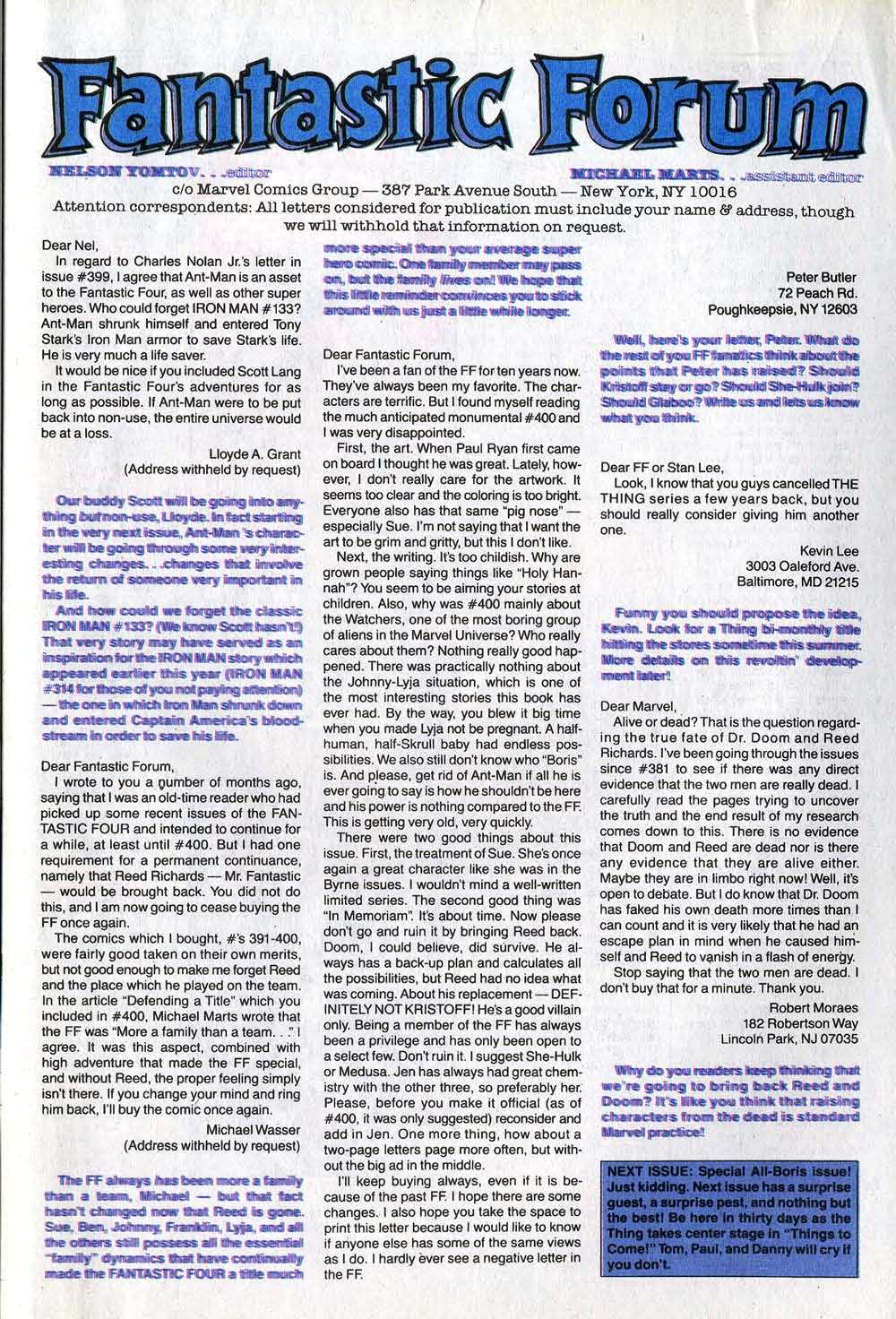 Read online Fantastic Four (1961) comic -  Issue #402 - 33