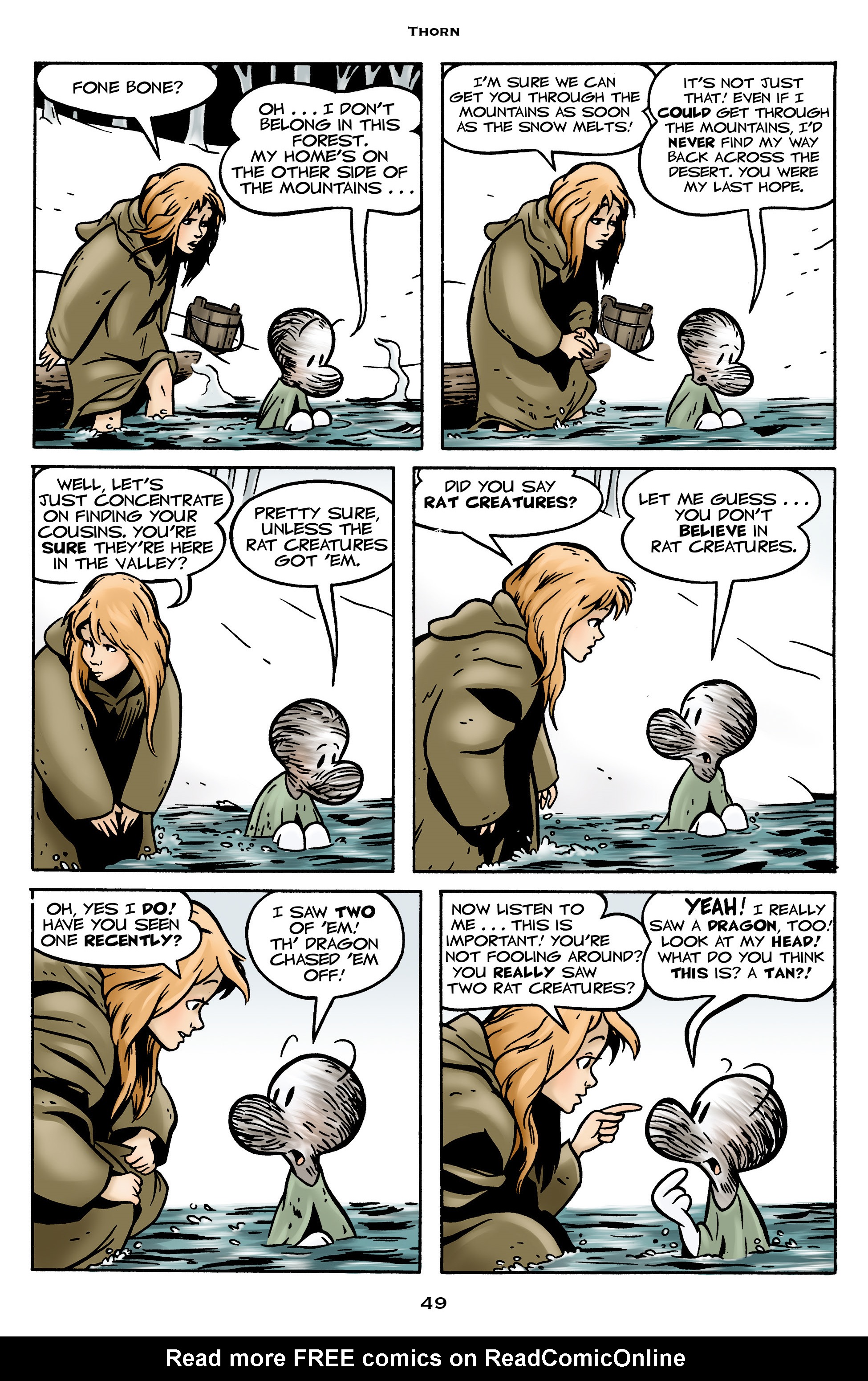 Read online Bone: Out From Boneville comic -  Issue # TPB - 49