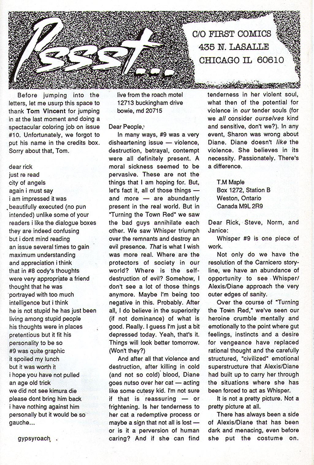 Read online Whisper (1986) comic -  Issue #11 - 33