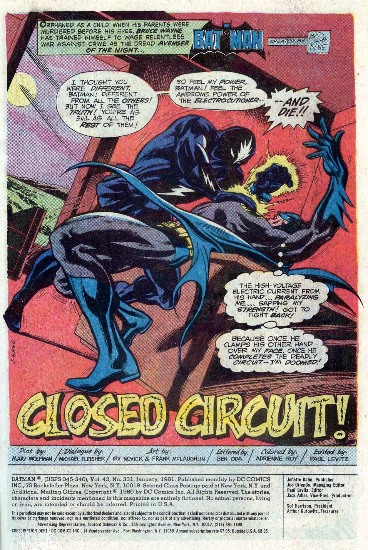 Read online Batman (1940) comic -  Issue #331 - 3
