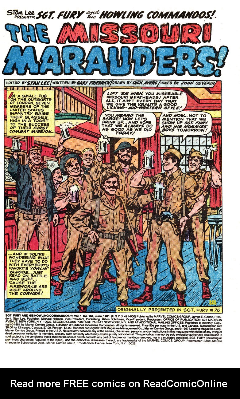 Read online Sgt. Fury comic -  Issue #164 - 3
