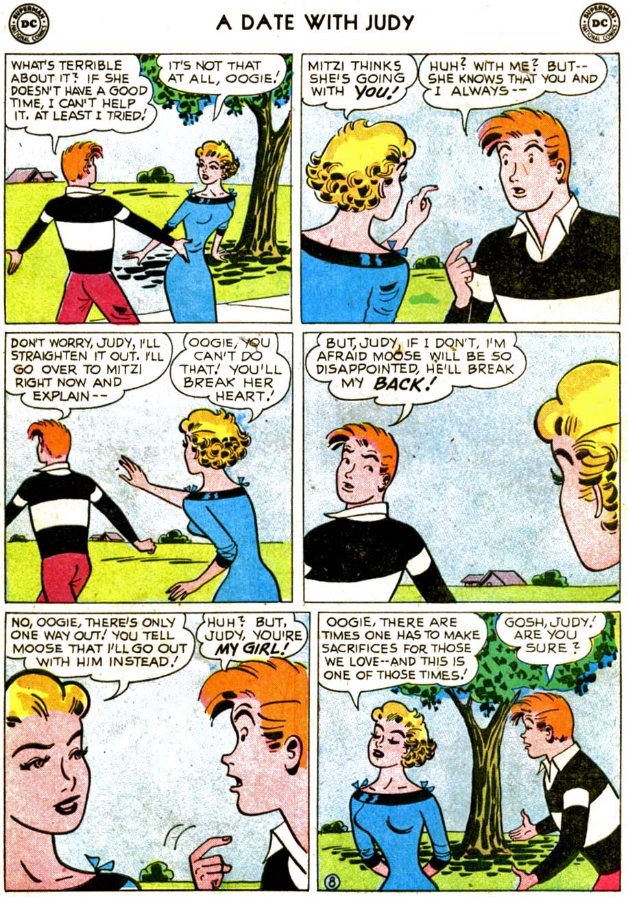Read online A Date with Judy comic -  Issue #67 - 10