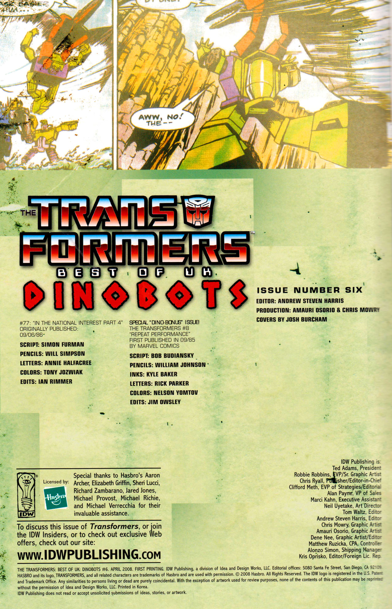 Read online The Transformers: Best of UK: Dinobots comic -  Issue #6 - 3