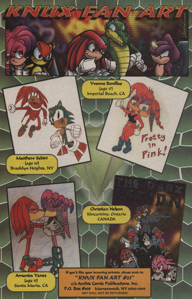 Read online Knuckles the Echidna comic -  Issue #23 - 32