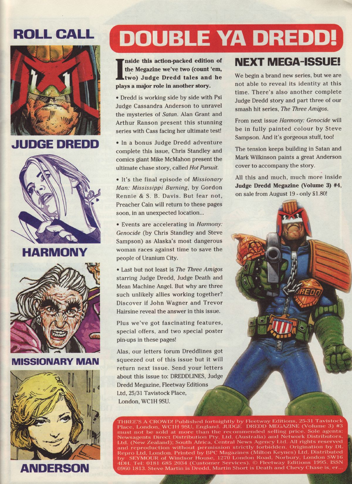 Read online Judge Dredd Megazine (vol. 3) comic -  Issue #3 - 3