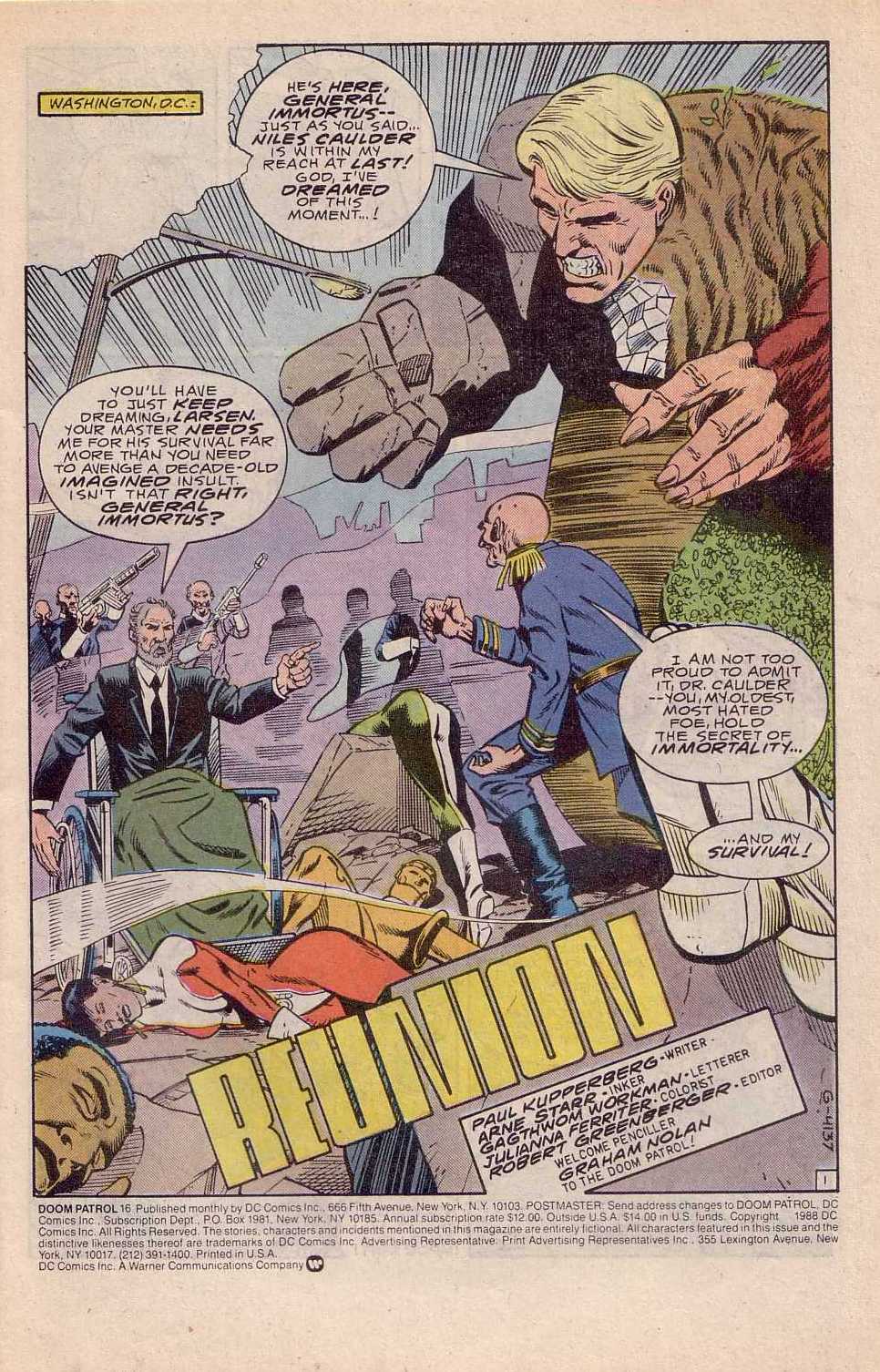 Read online Doom Patrol (1987) comic -  Issue #16 - 2