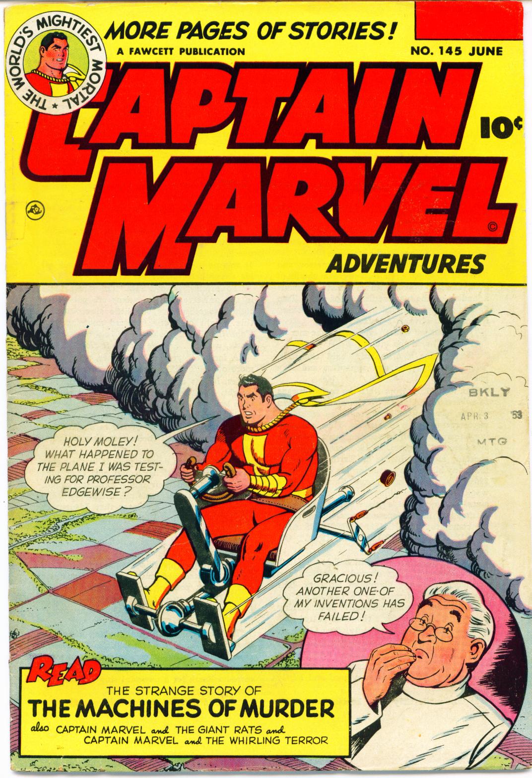 Read online Captain Marvel Adventures comic -  Issue #145 - 1