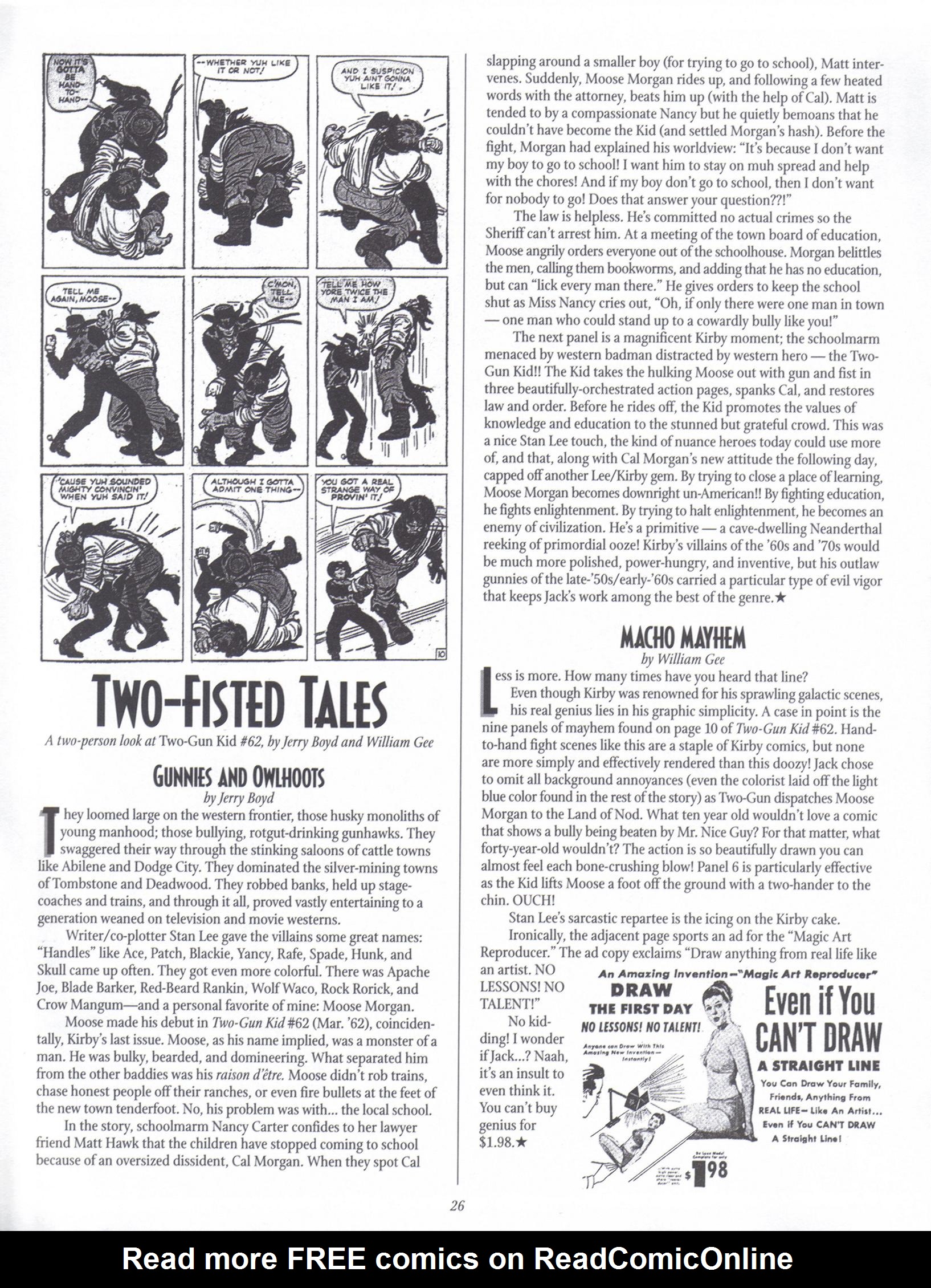 Read online The Jack Kirby Collector comic -  Issue #24 - 26