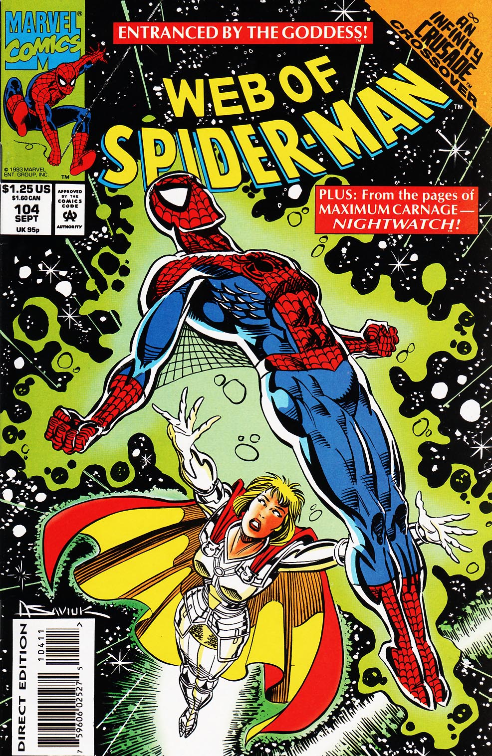 Read online Web of Spider-Man (1985) comic -  Issue #104 - 1