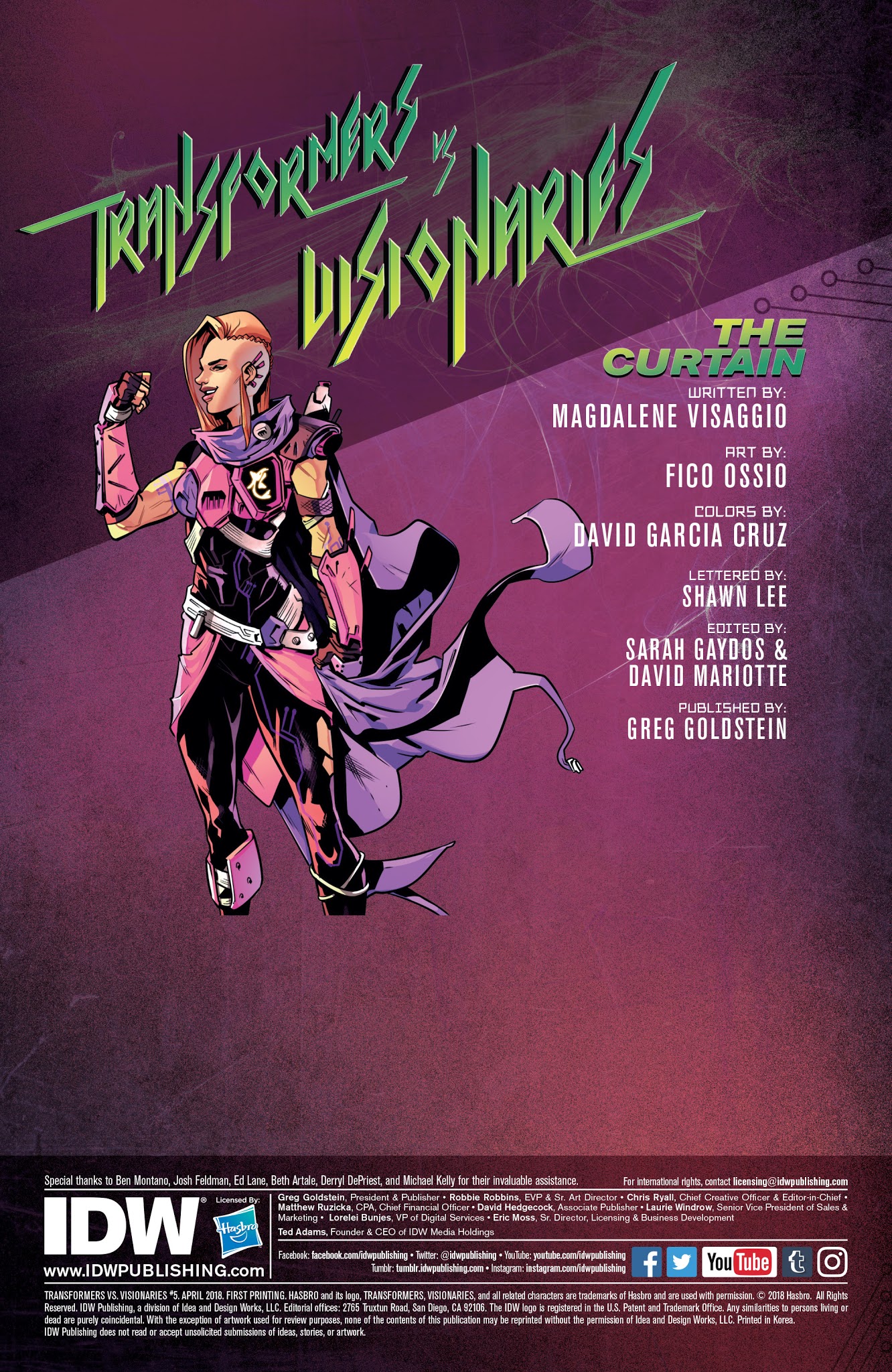 Read online Transformers vs. Visionaries comic -  Issue #5 - 2