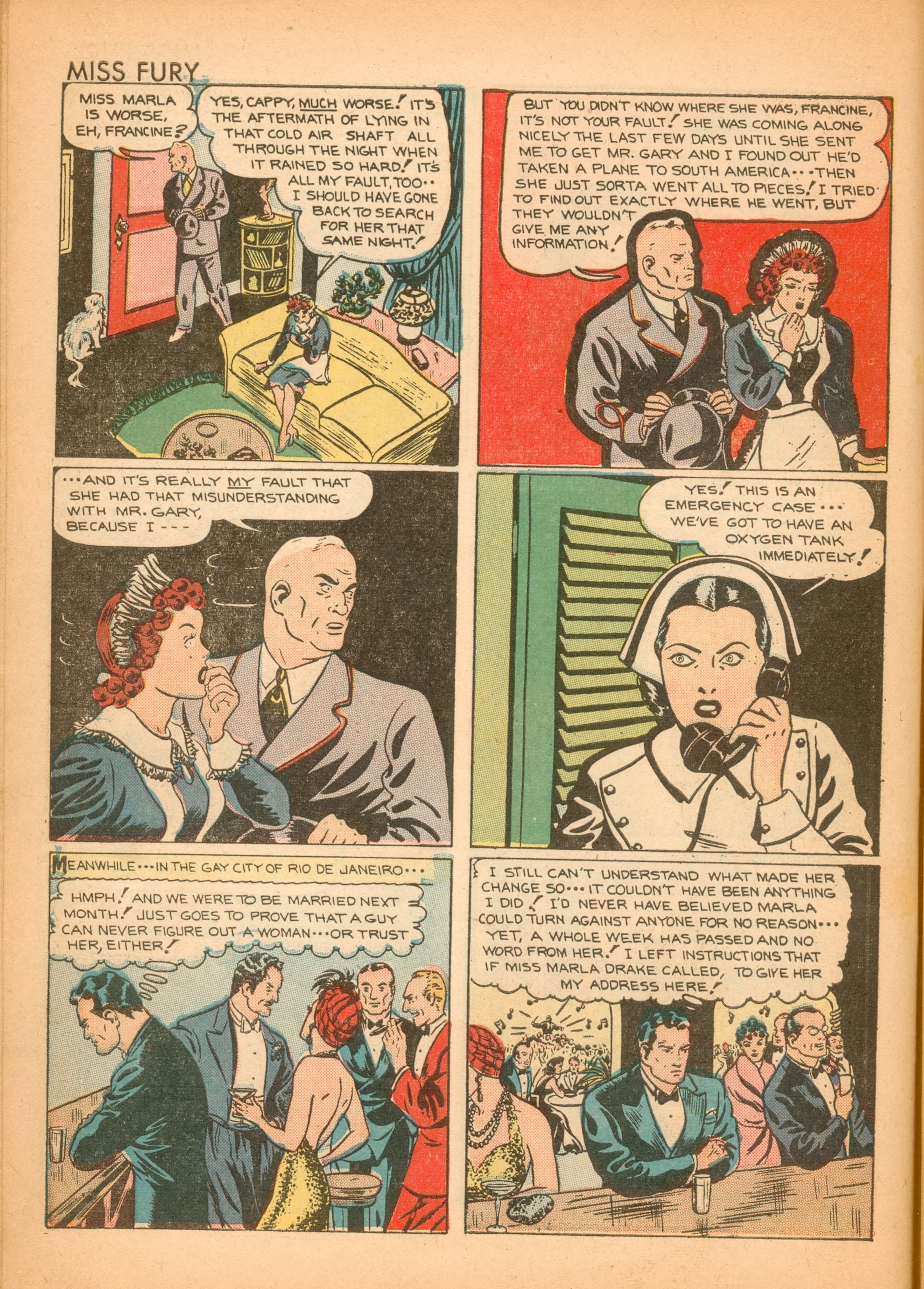 Read online Miss Fury (1942) comic -  Issue #2 - 10