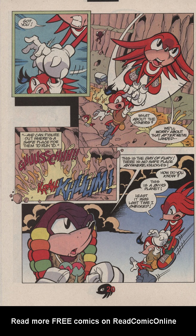 Read online Knuckles the Echidna comic -  Issue #10 - 28