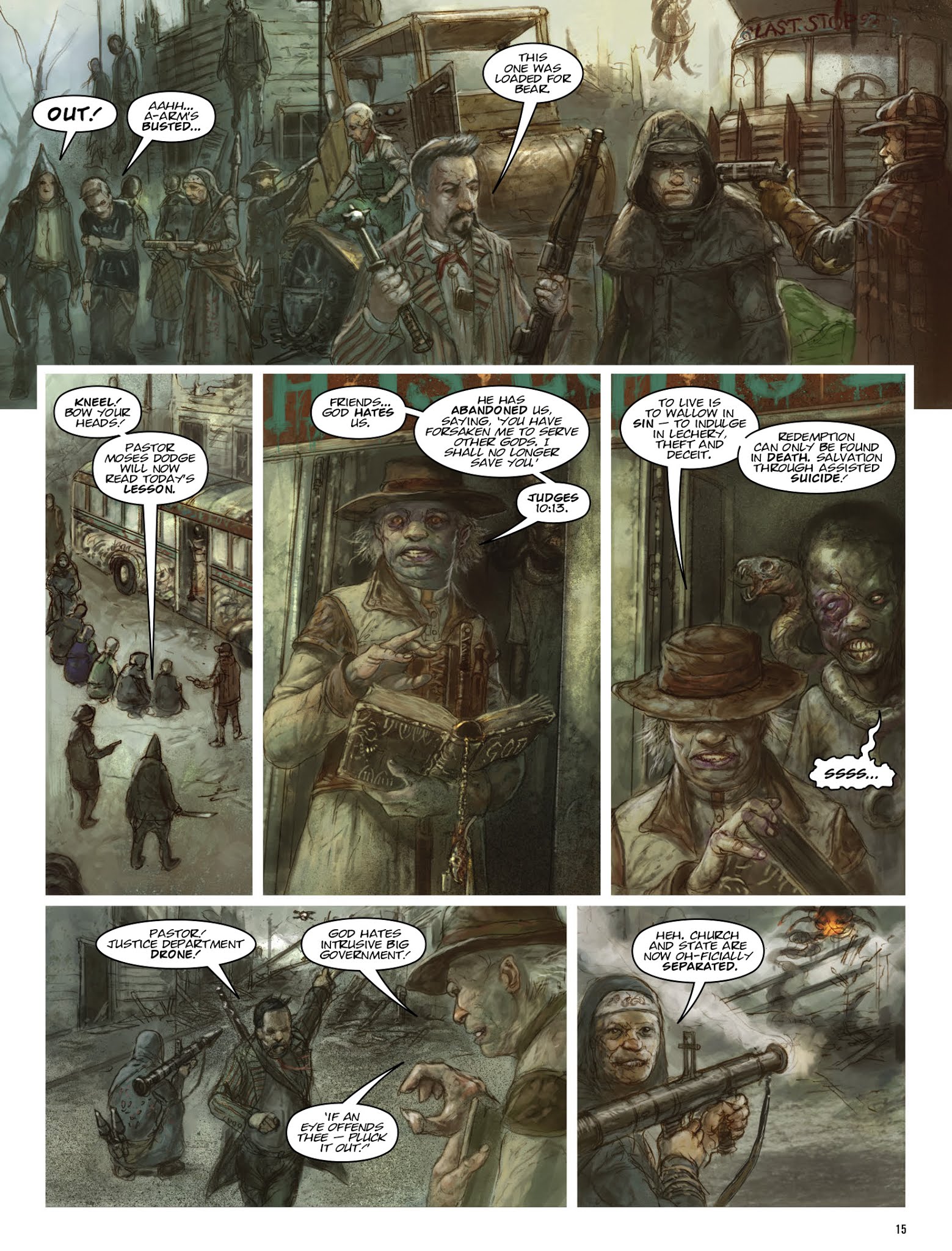 Read online The Dark Judges: The Fall of Deadworld comic -  Issue # TPB - 16