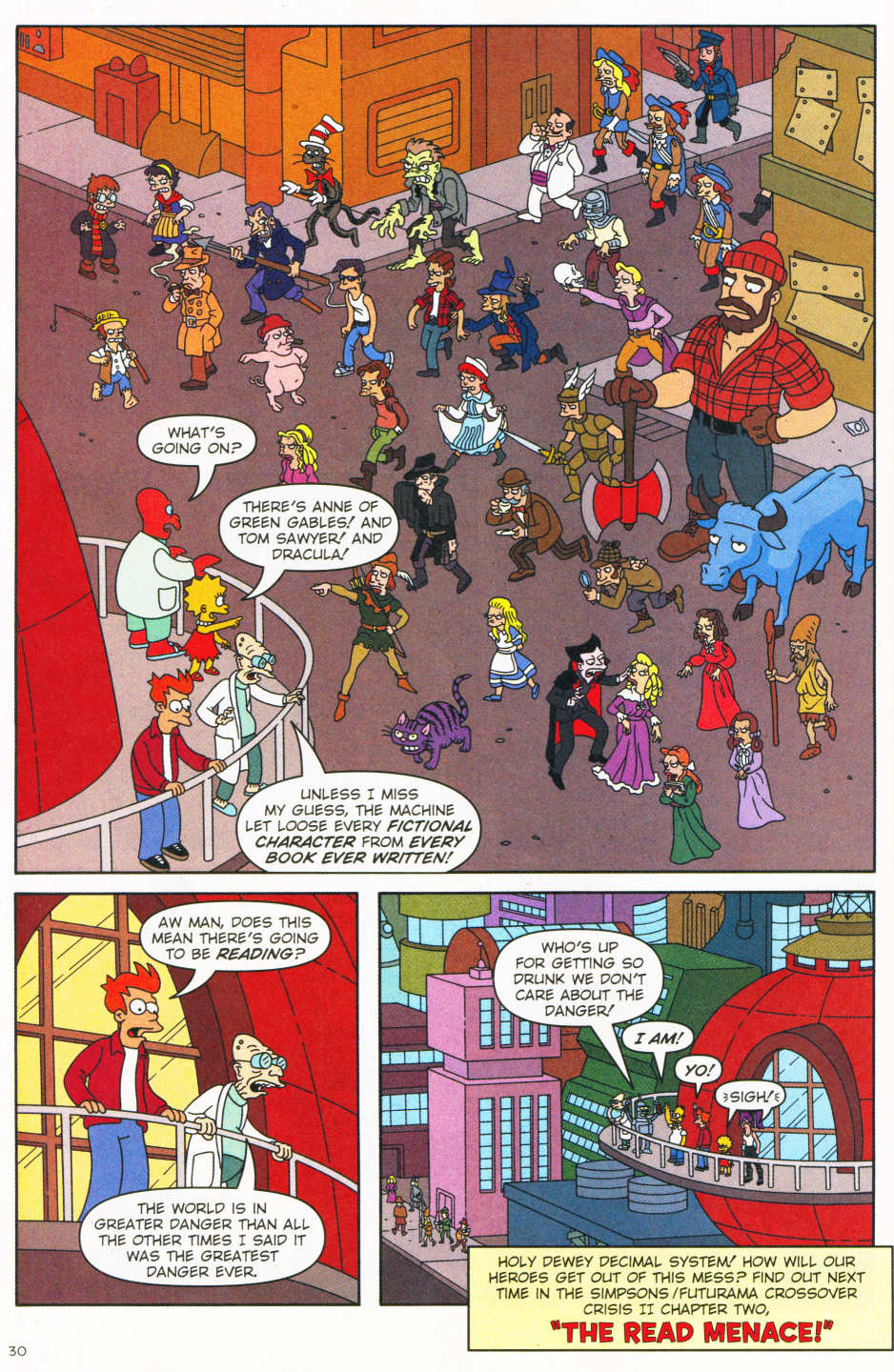 Read online The Simpsons/Futurama Crossover Crisis II comic -  Issue #1 - 30