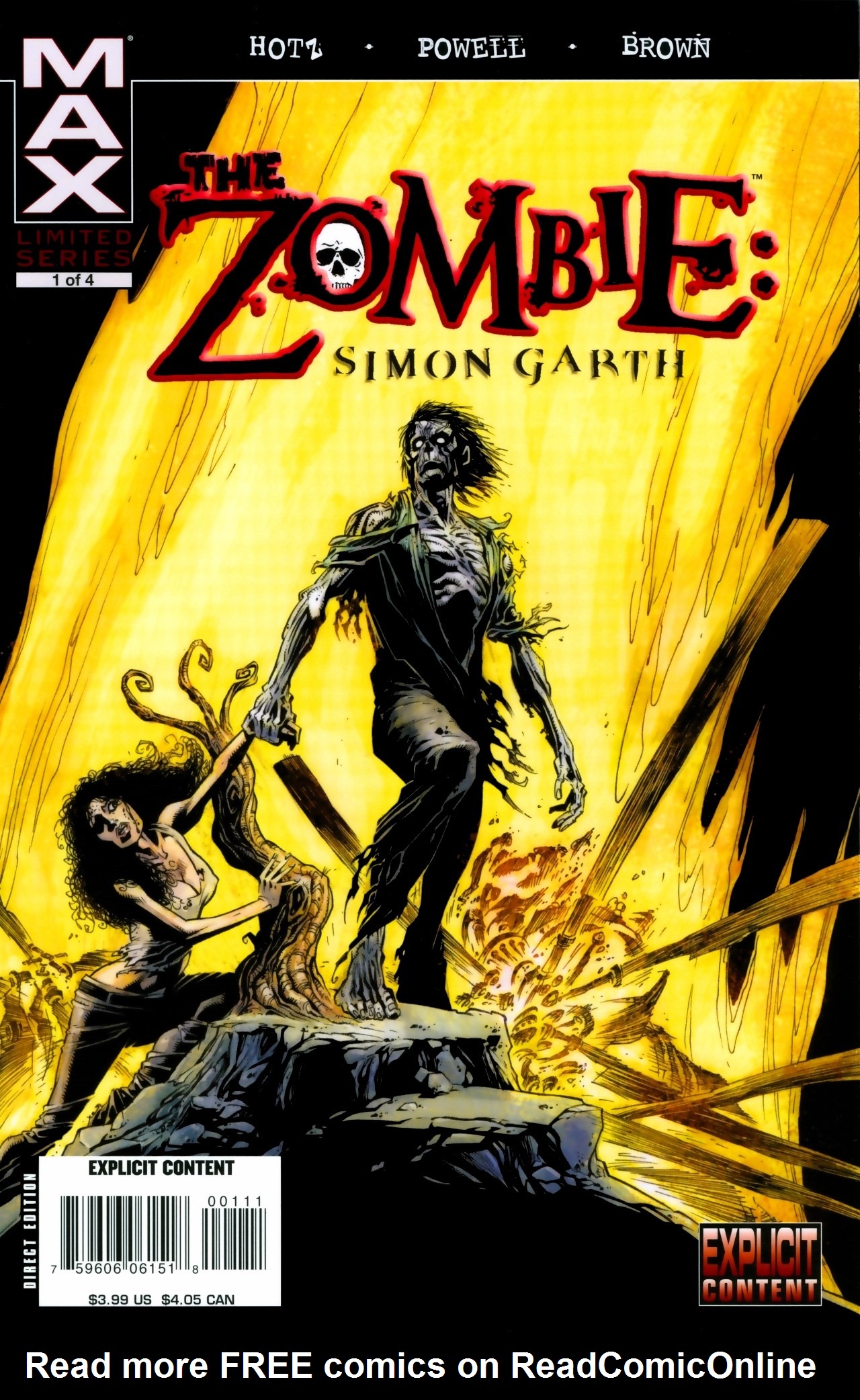 Read online The Zombie: Simon Garth comic -  Issue #1 - 1
