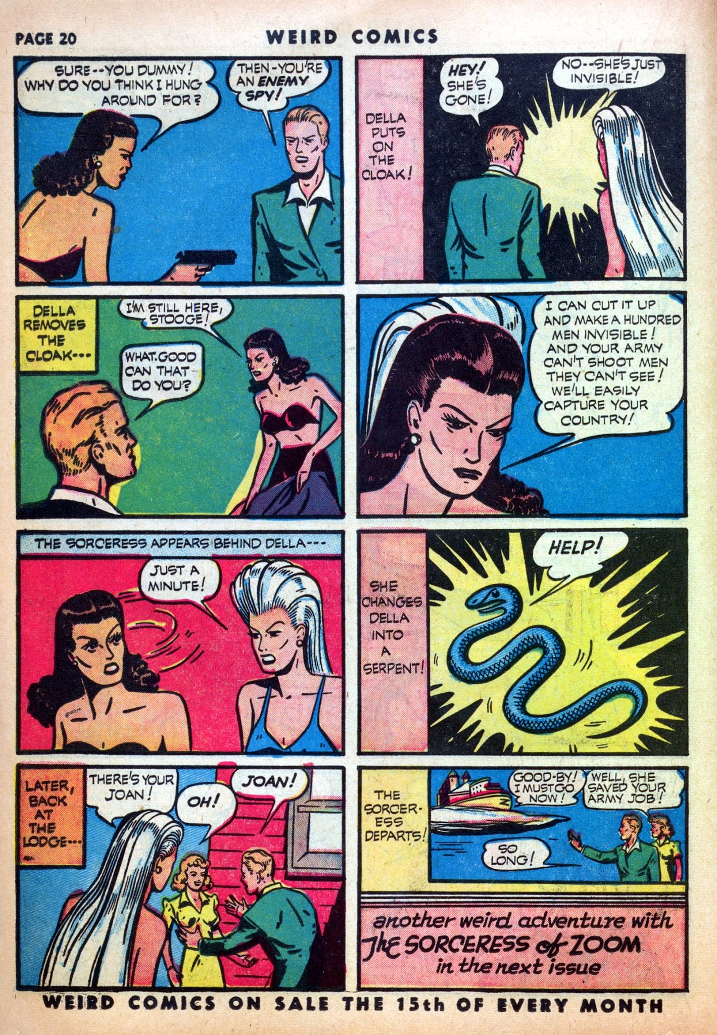 Read online Weird Comics comic -  Issue #16 - 22