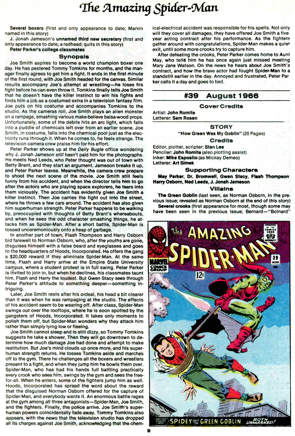 Read online The Official Marvel Index to The Amazing Spider-Man comic -  Issue #2 - 11
