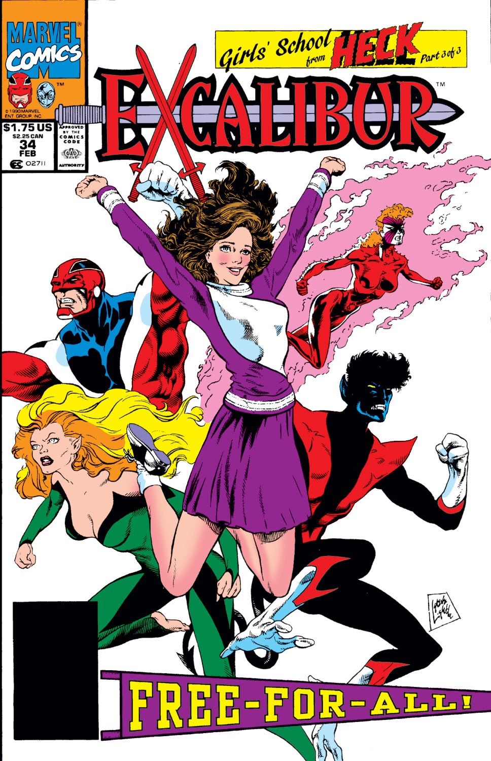 Read online Excalibur (1988) comic -  Issue #34 - 1