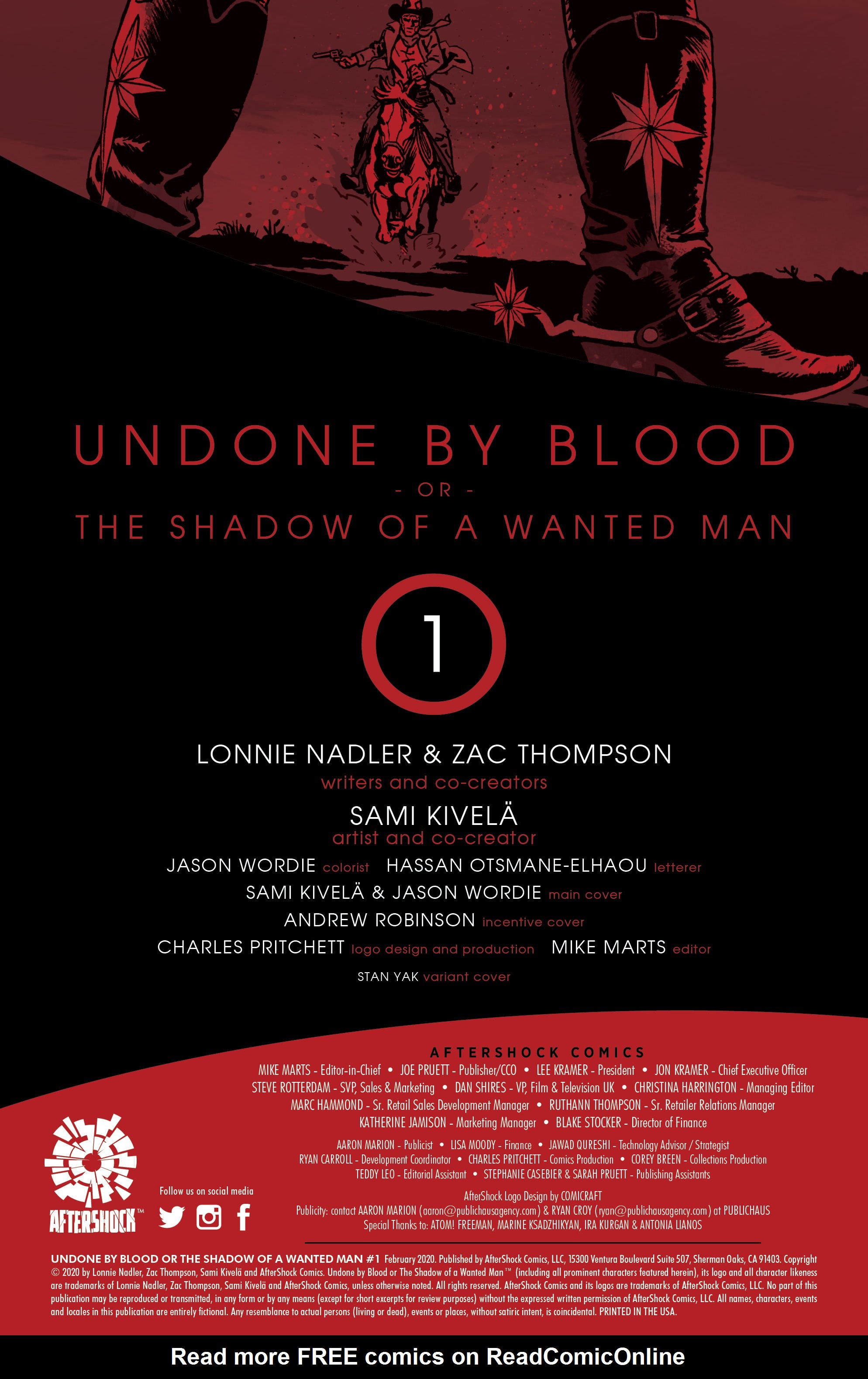 Read online Undone By Blood comic -  Issue #1 - 2