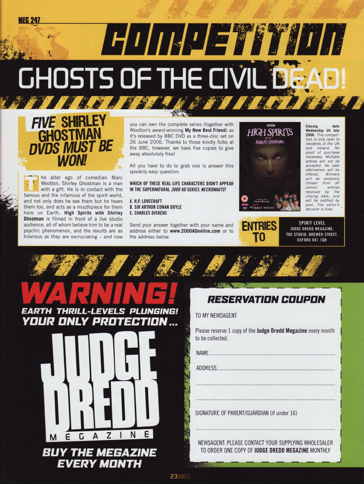 Read online Judge Dredd Megazine (Vol. 5) comic -  Issue #247 - 23
