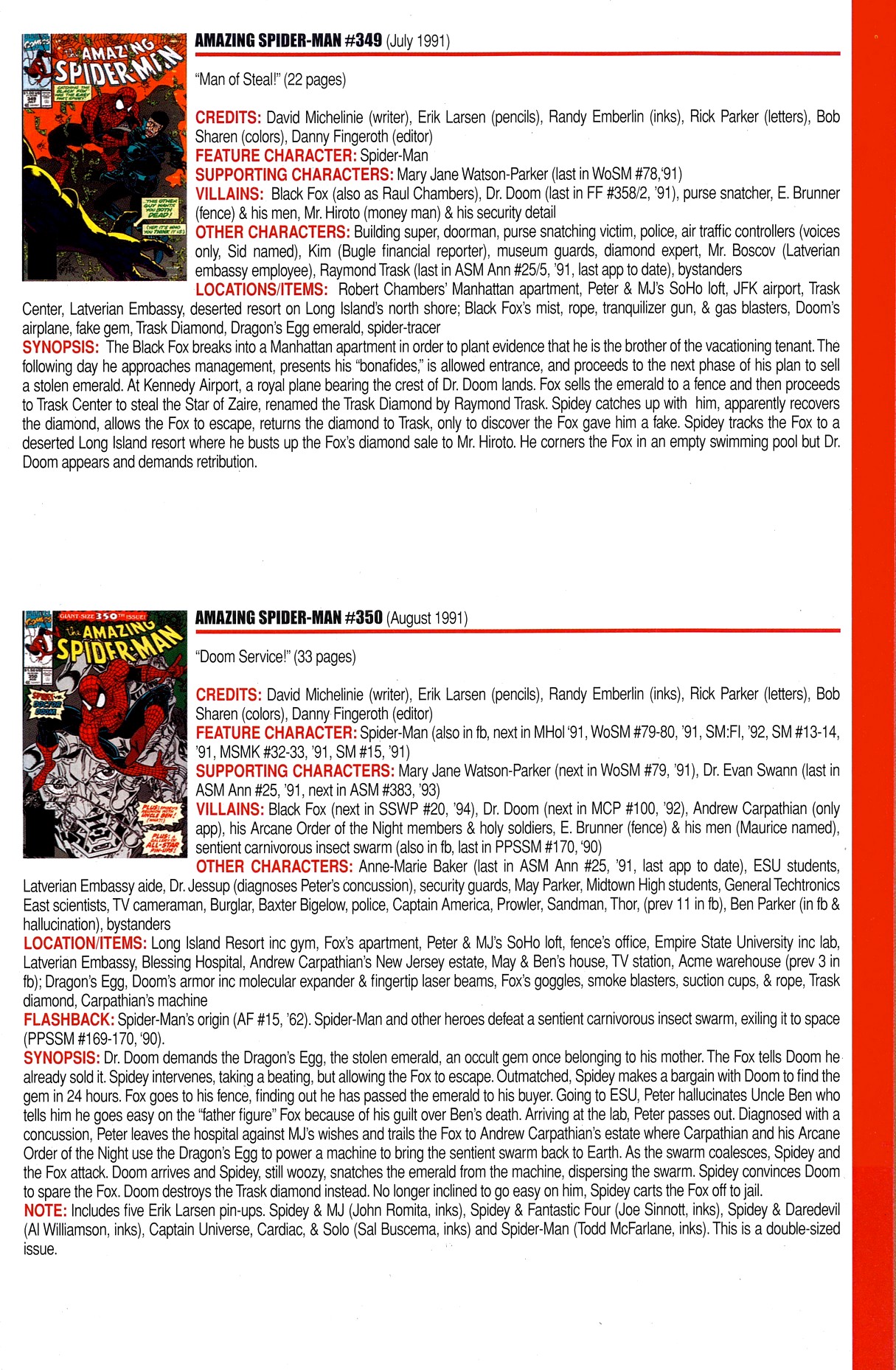 Read online Official Index to the Marvel Universe comic -  Issue #8 - 15