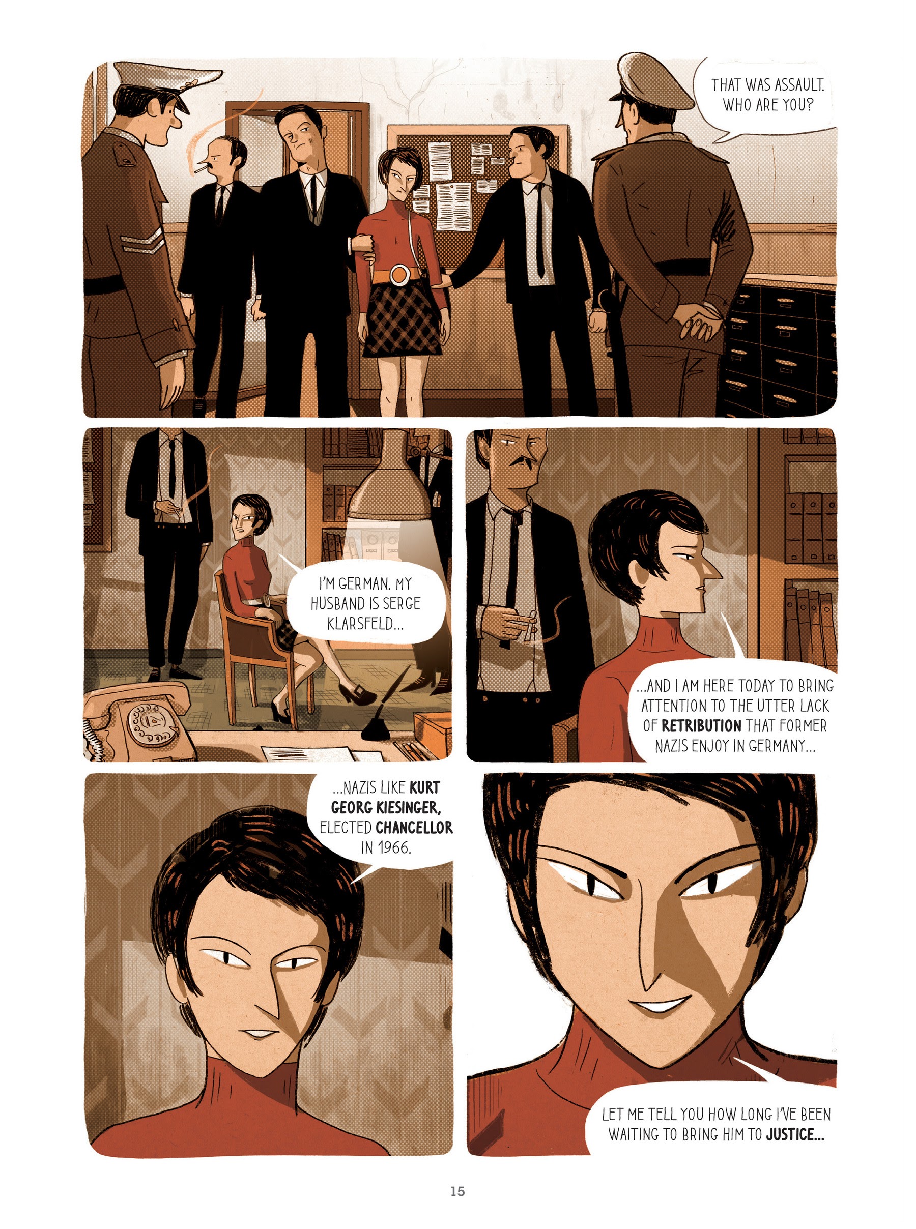 Read online For Justice: The Serge & Beate Klarsfeld Story comic -  Issue # TPB (Part 1) - 16