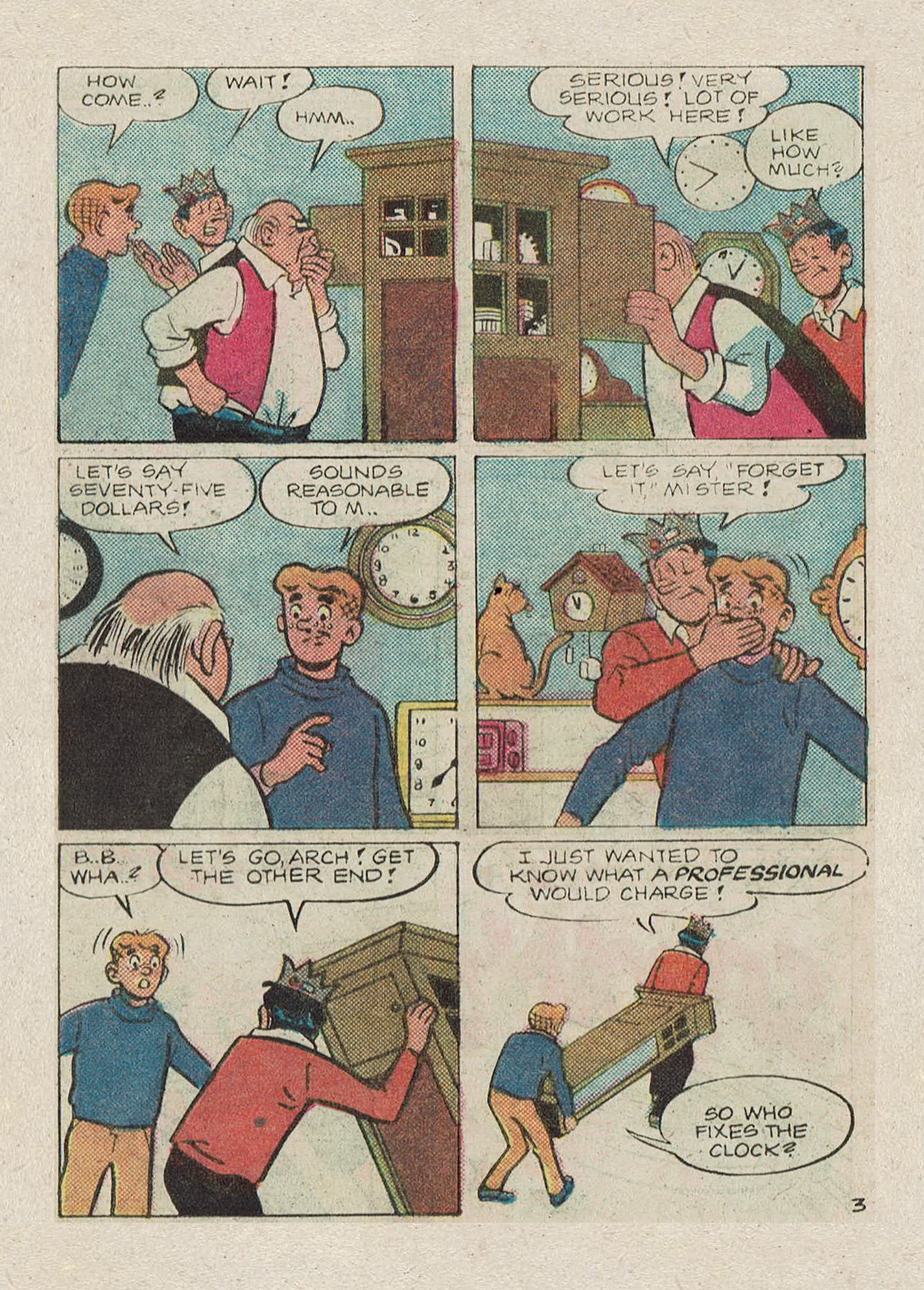 Read online Jughead Jones Comics Digest comic -  Issue #54 - 125
