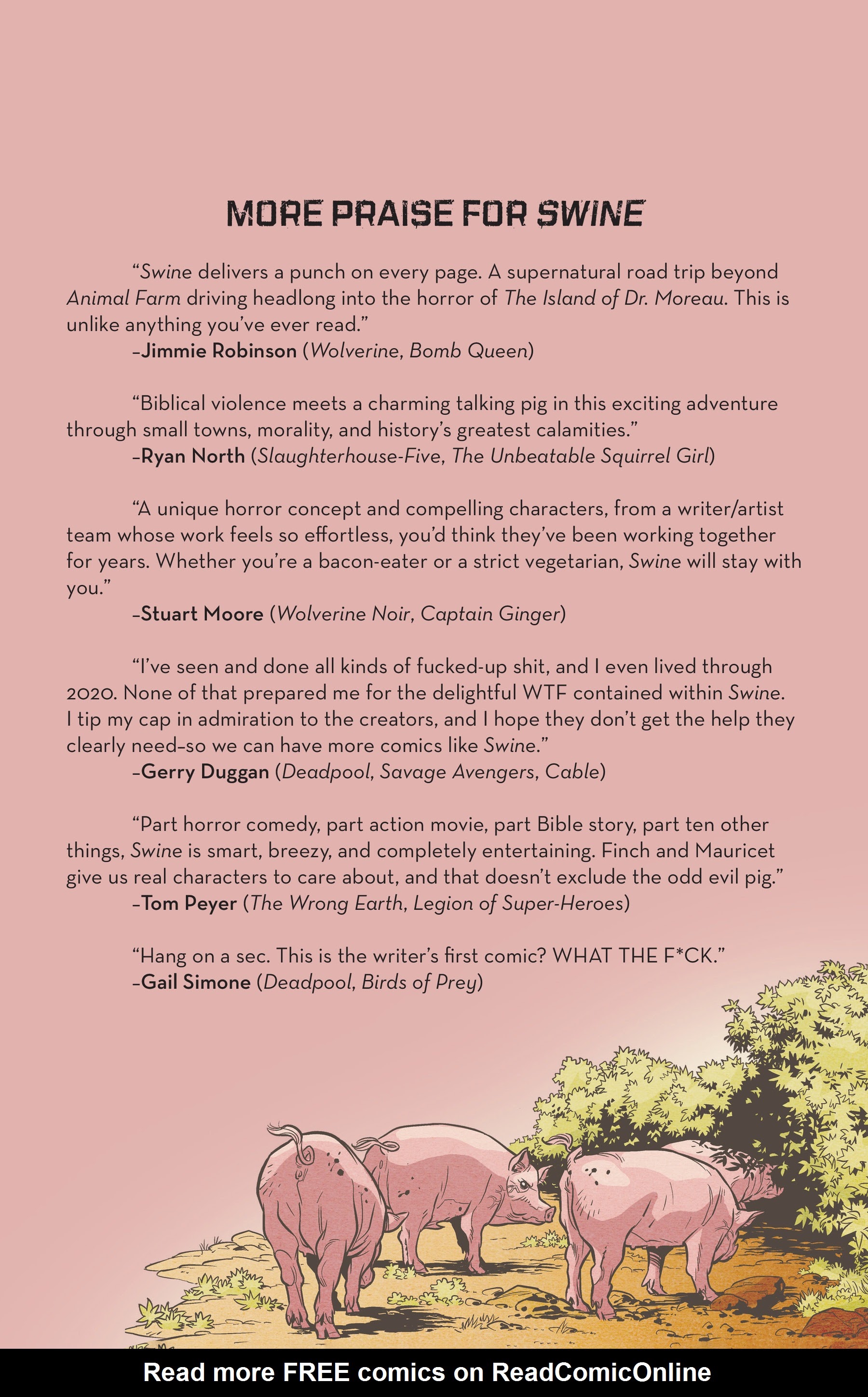 Read online Swine comic -  Issue # TPB - 4