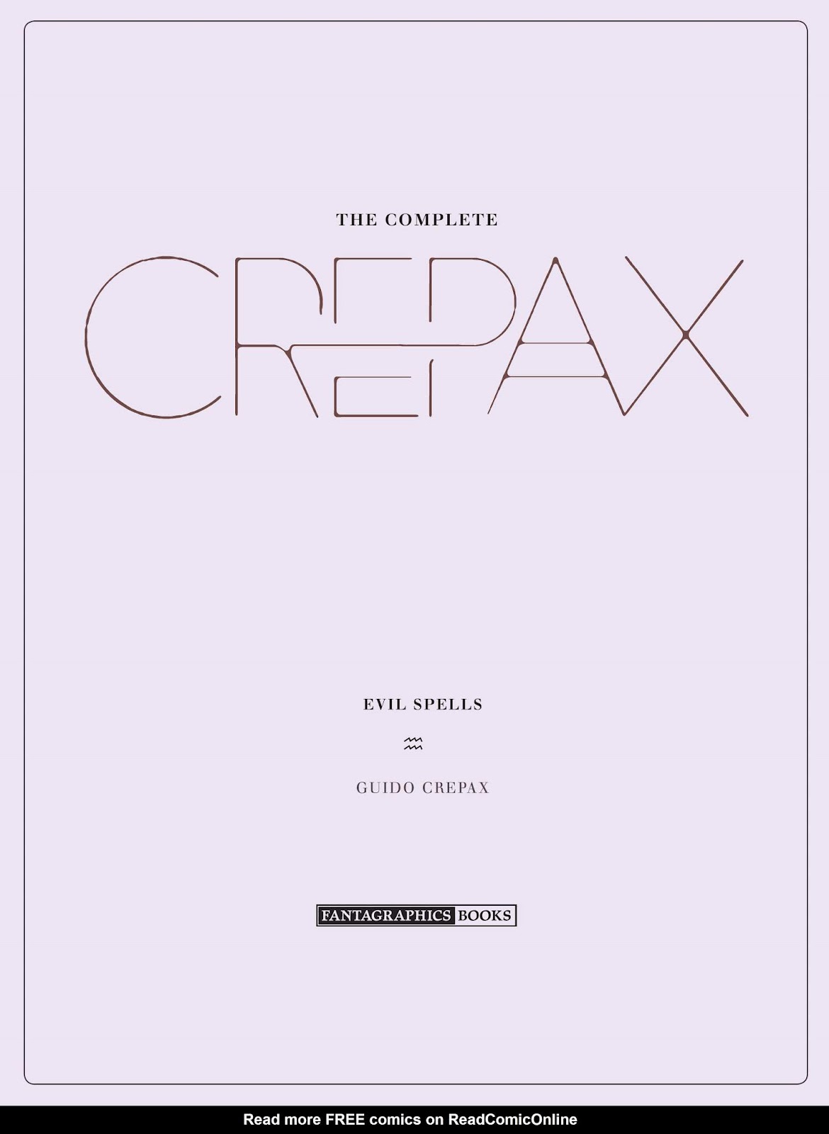 The Complete Crepax issue TPB 3 - Page 4