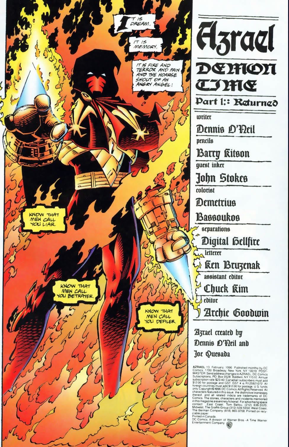 Read online Azrael (1995) comic -  Issue #13 - 2