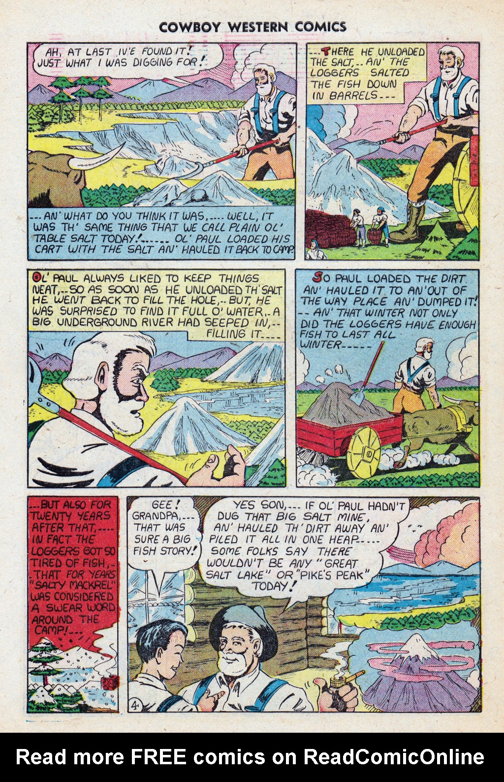 Read online Cowboy Western Comics (1948) comic -  Issue #27 - 32