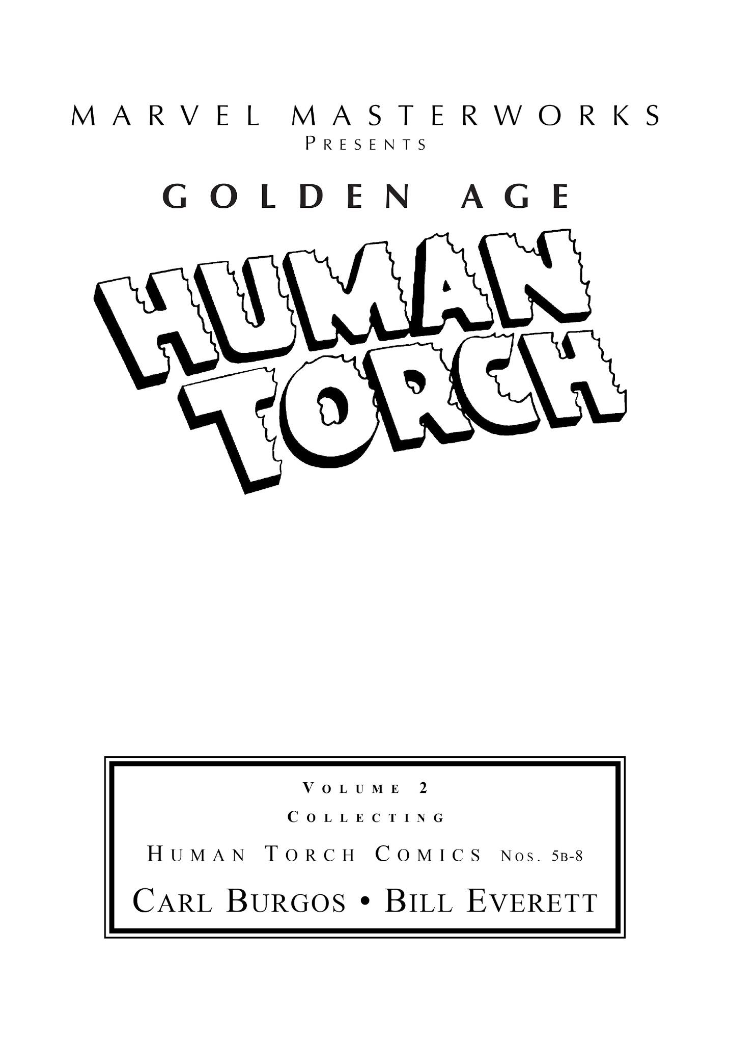 Read online Marvel Masterworks: Golden Age Human Torch comic -  Issue # TPB 2 (Part 1) - 2