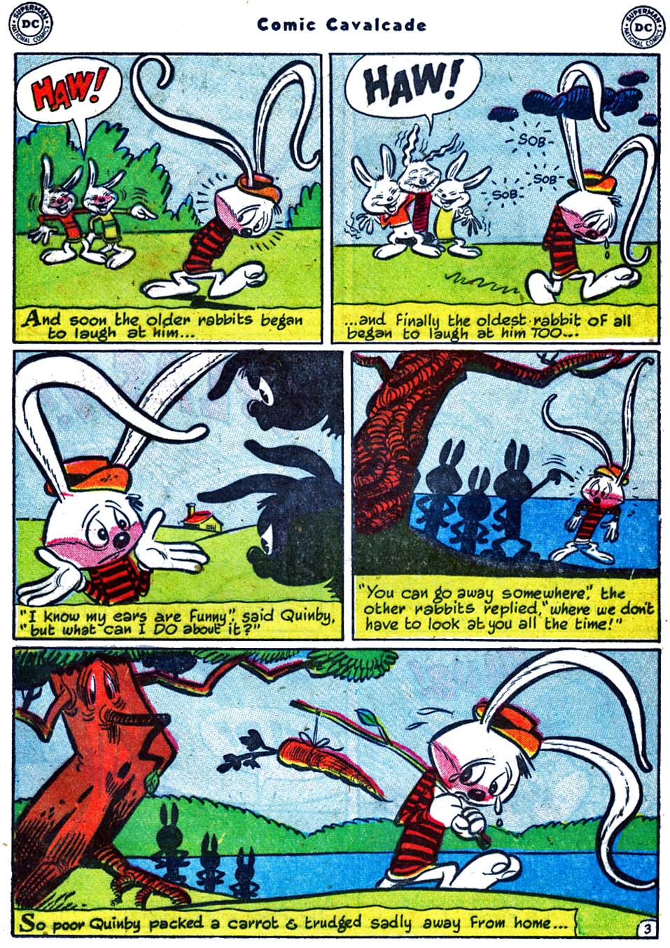Read online Comic Cavalcade comic -  Issue #47 - 49