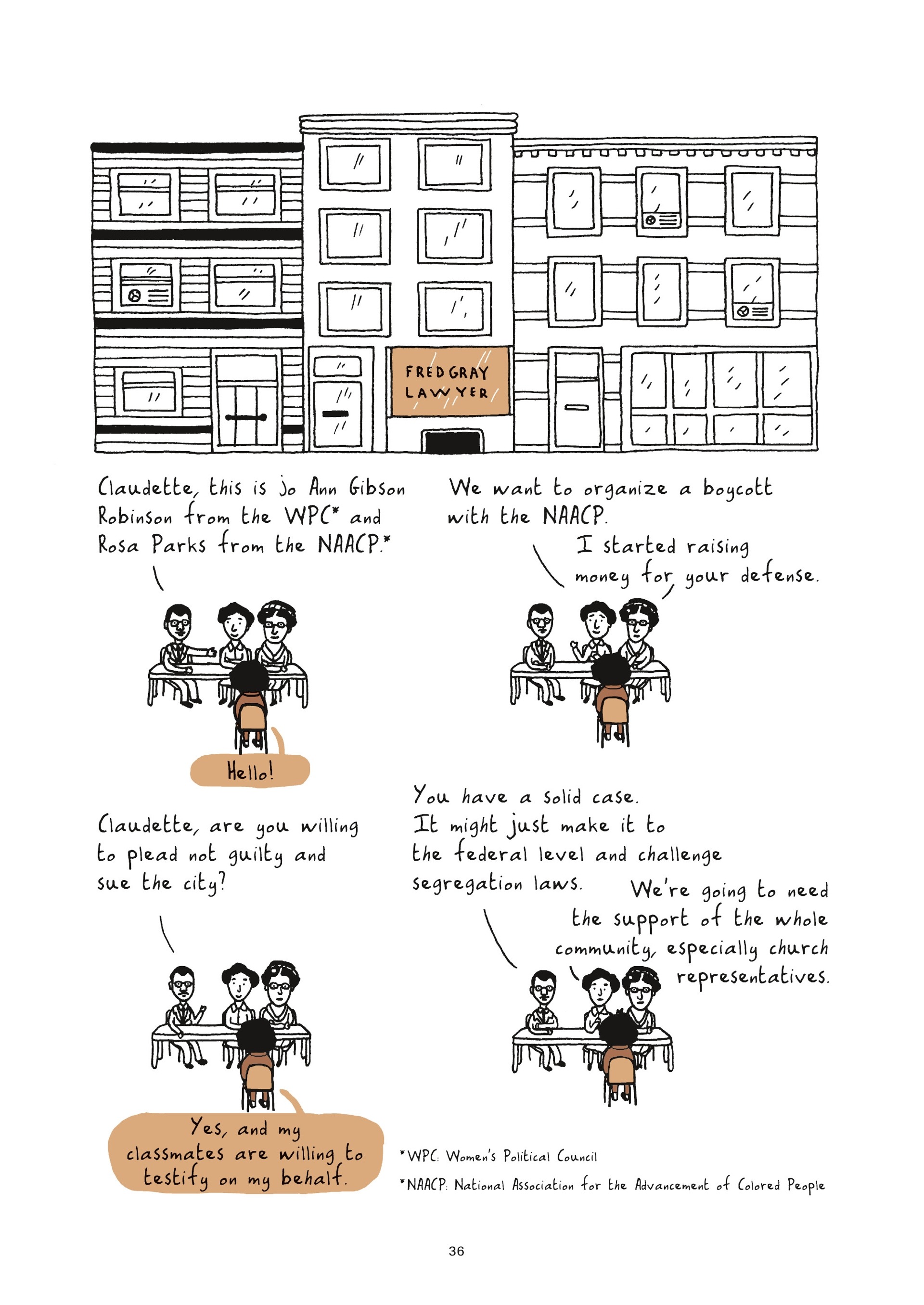 Read online Colored: The Unsung Life of Claudette Colvin comic -  Issue # TPB - 36