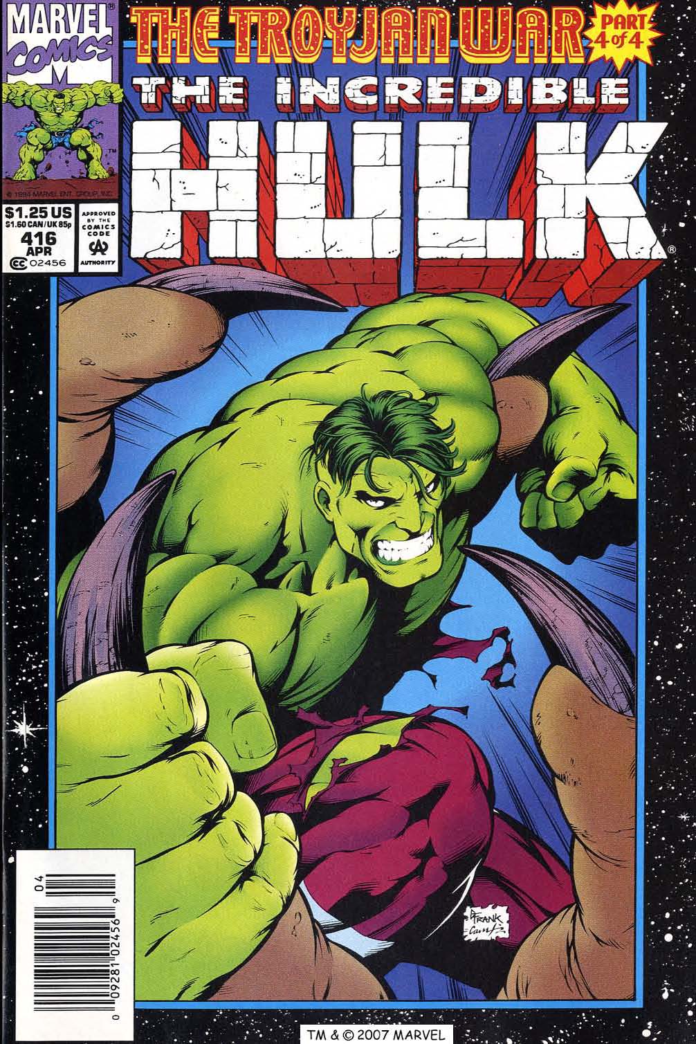 Read online The Incredible Hulk (1968) comic -  Issue #416 - 1
