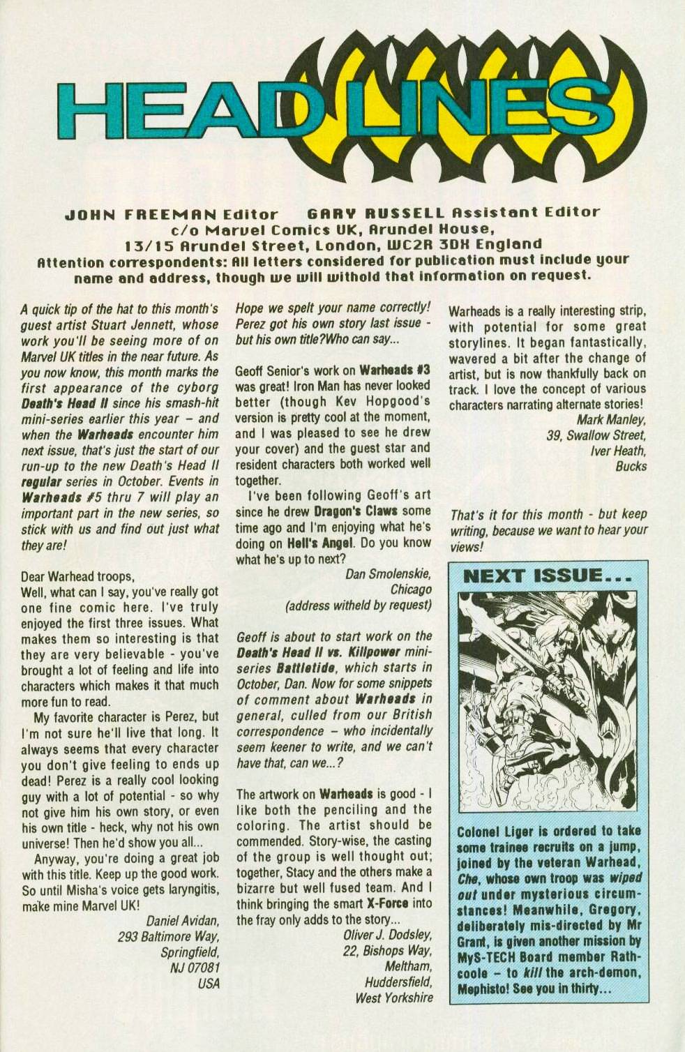 Read online Warheads comic -  Issue #5 - 25