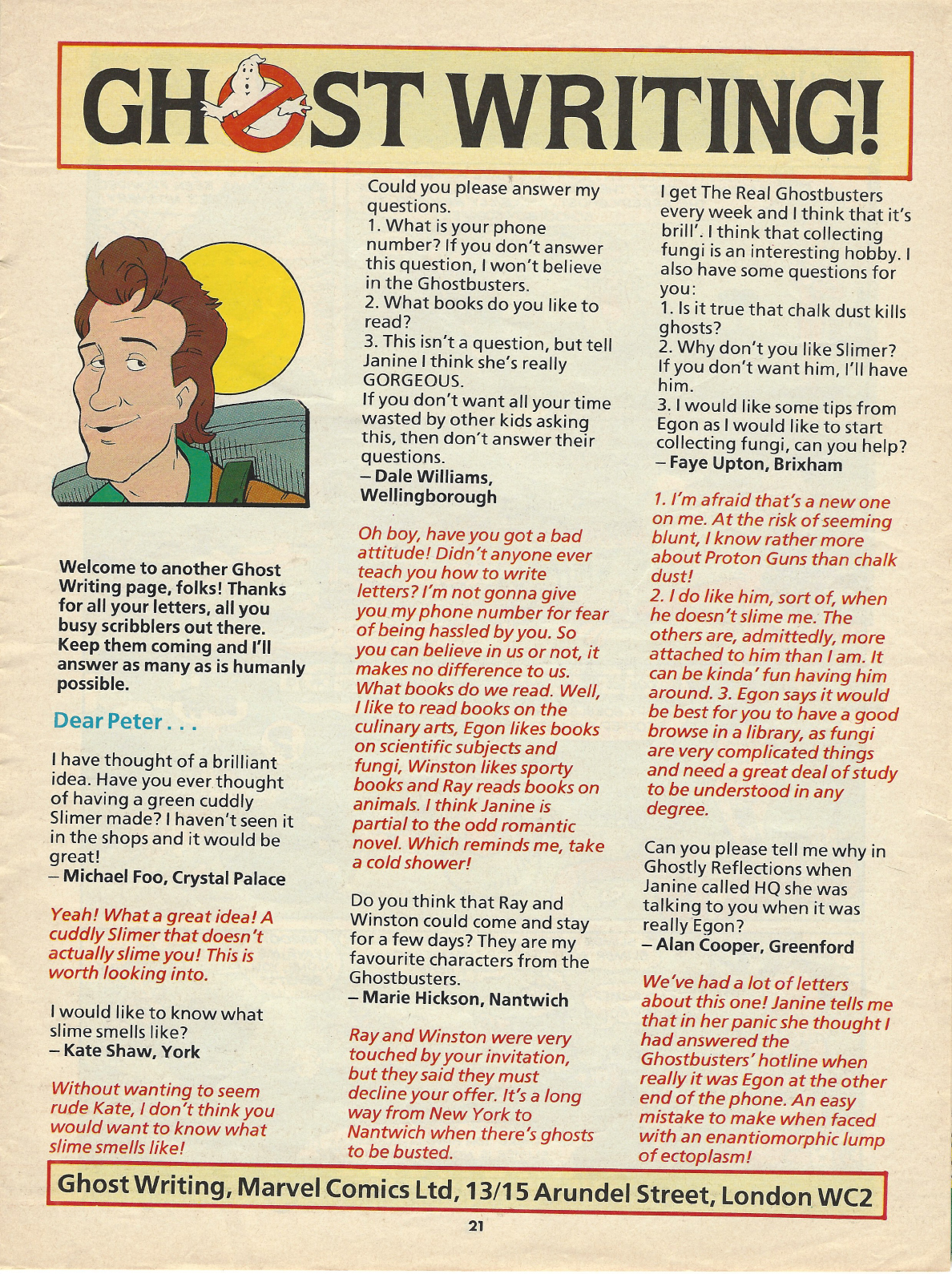 Read online The Real Ghostbusters comic -  Issue #47 - 21