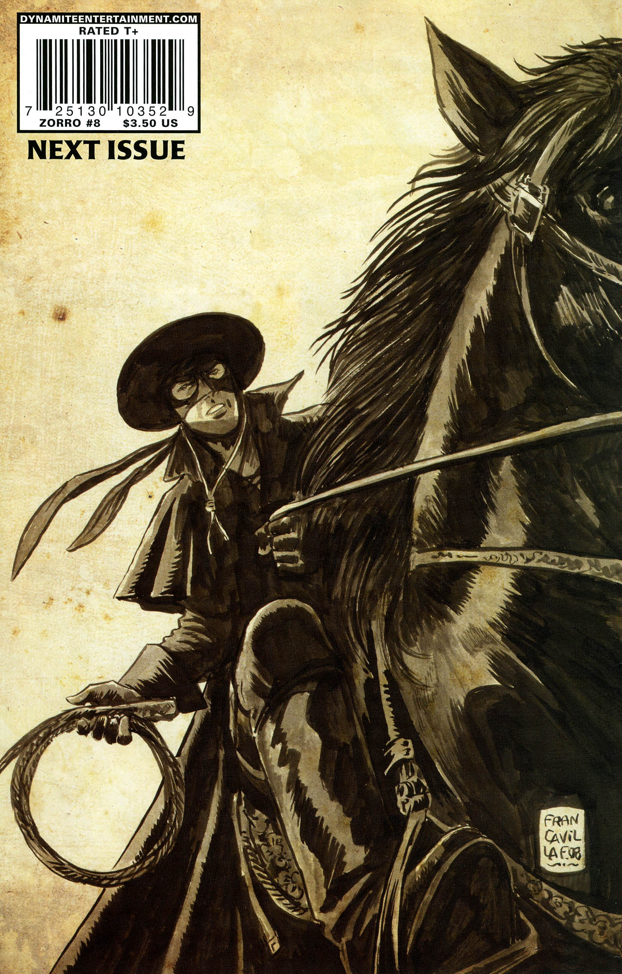 Read online Zorro (2008) comic -  Issue #8 - 35