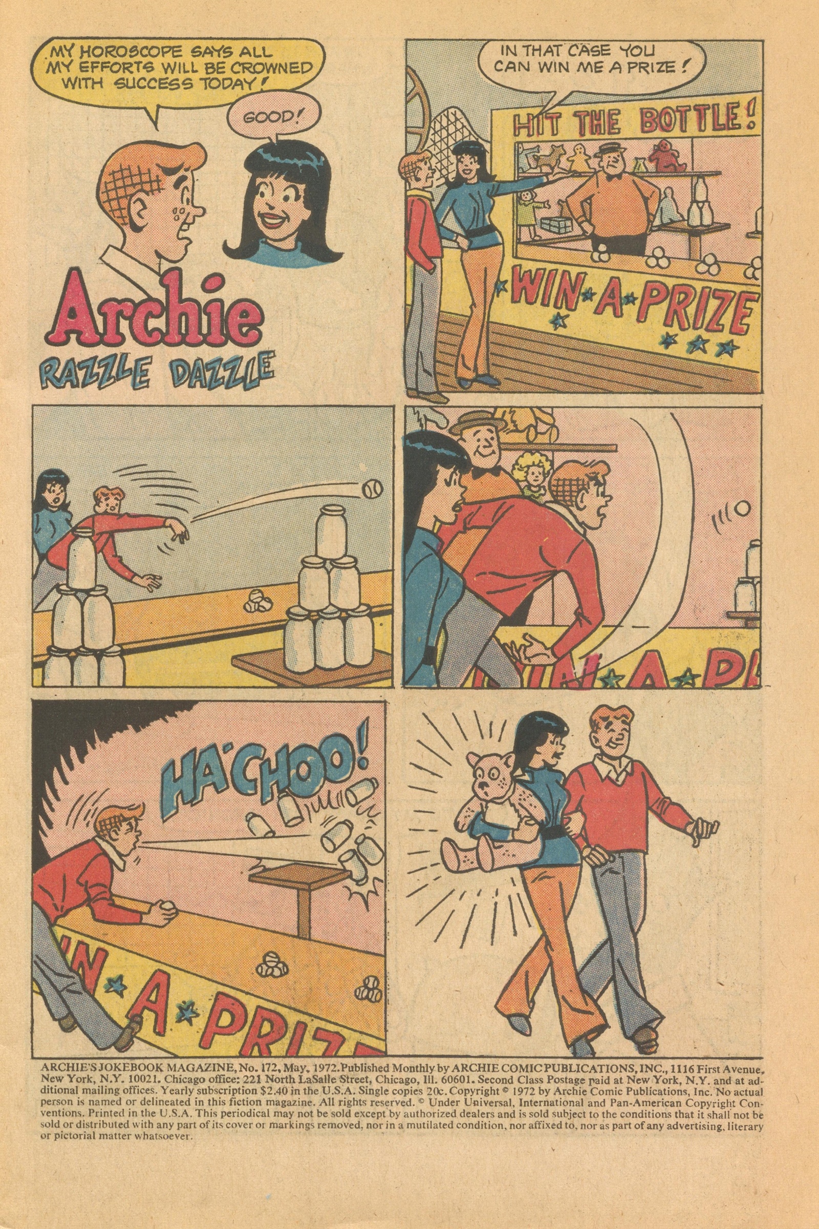 Read online Archie's Joke Book Magazine comic -  Issue #172 - 3