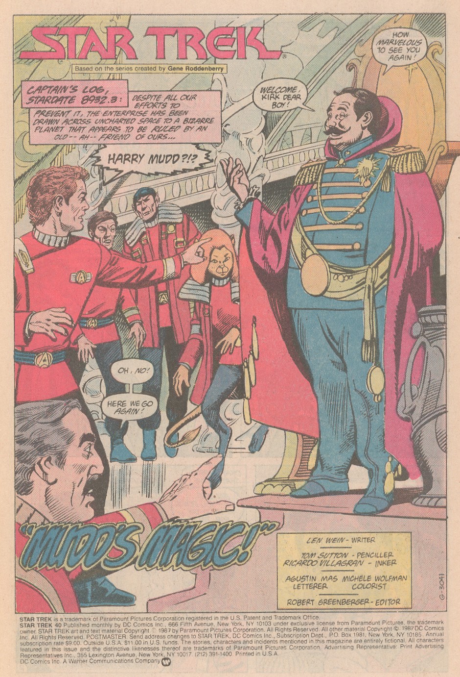 Read online Star Trek (1984) comic -  Issue #40 - 2