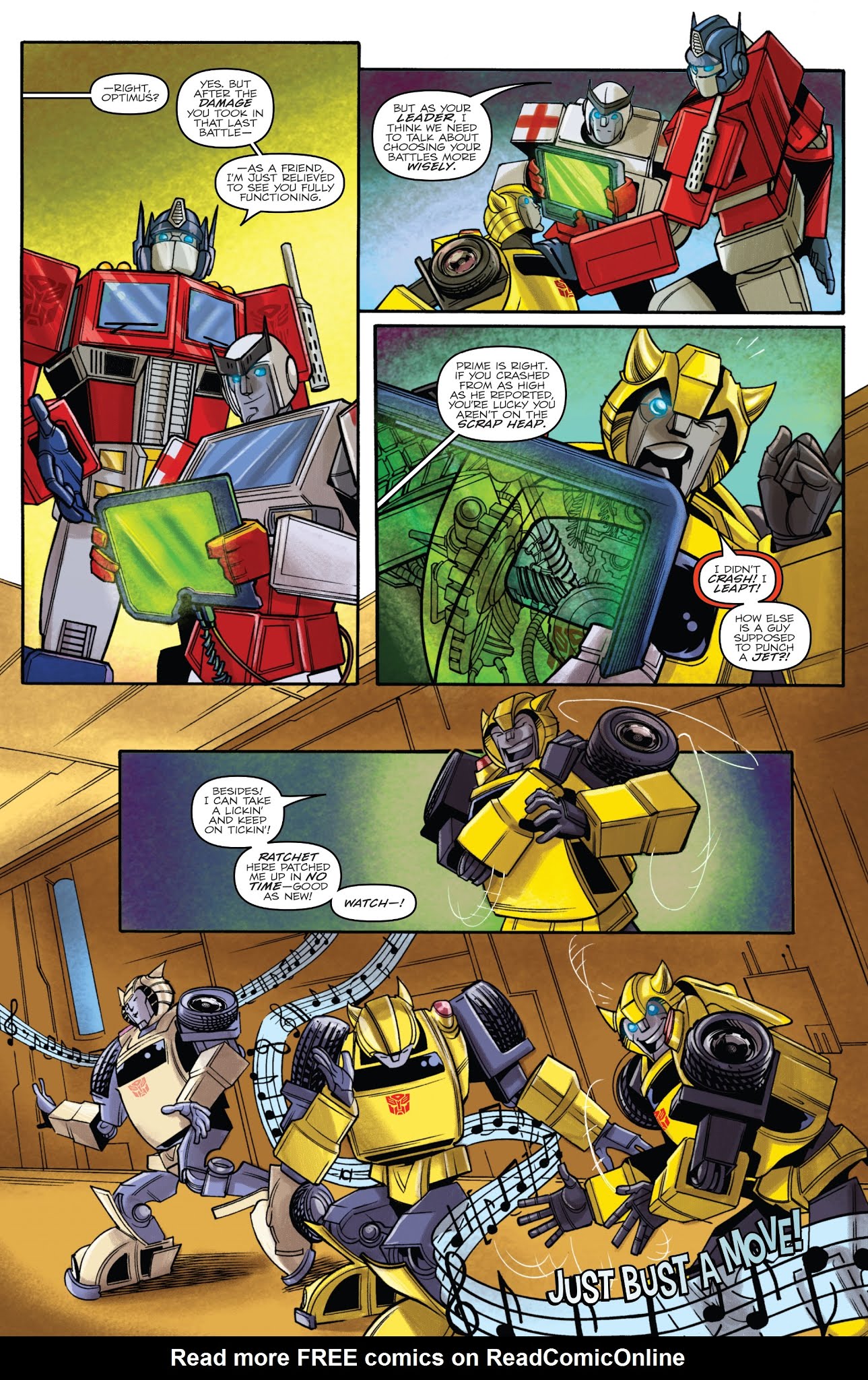 Read online Transformers: Bumblebee-Go For the Gold comic -  Issue # Full - 24